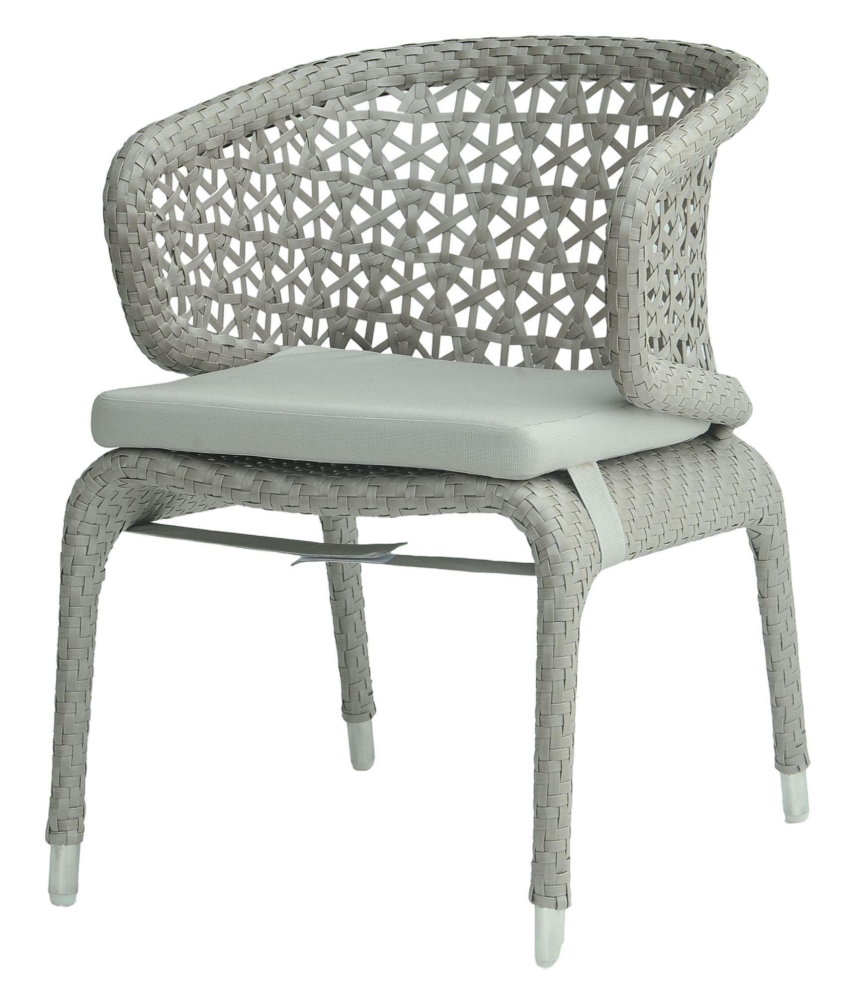 Product photograph of Skyline Journey Grey Weave Outdoor Carver Back Dining Chair from Choice Furniture Superstore.