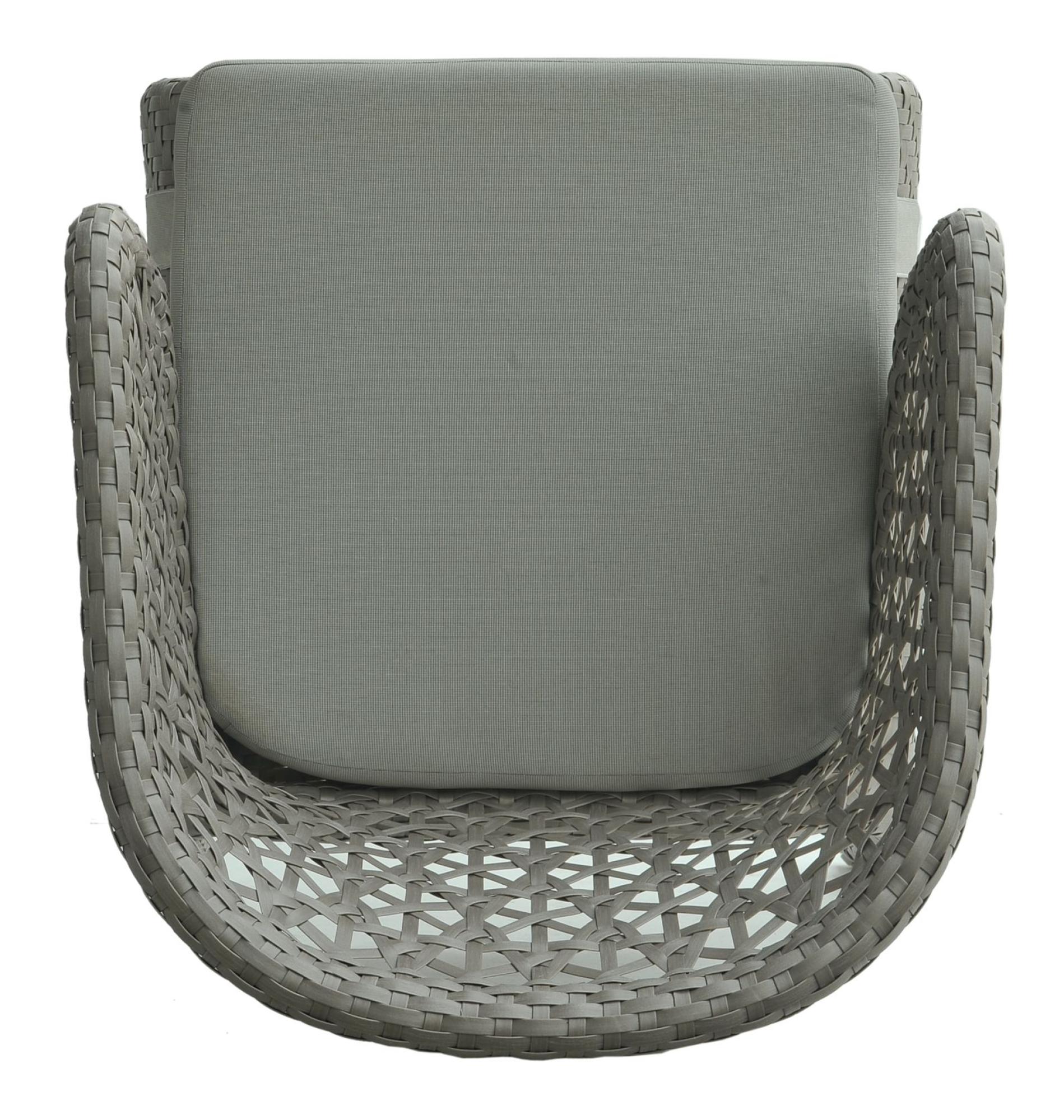 Product photograph of Skyline Journey Grey Weave Outdoor Carver Back Dining Chair from Choice Furniture Superstore.