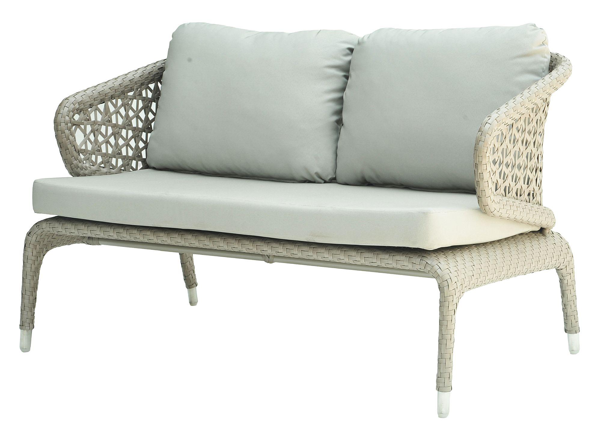 Product photograph of Skyline Journey Grey Weave Outdoor 2 Seater Sofa from Choice Furniture Superstore.