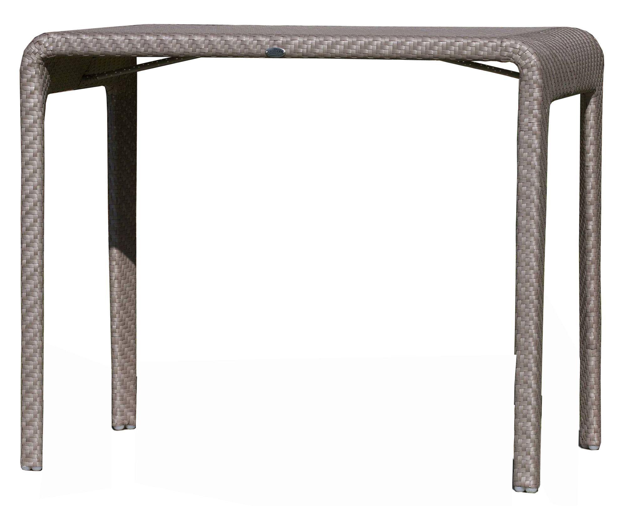 Product photograph of Skyline Journey Walnut Weave Outdoor Bar Table from Choice Furniture Superstore.