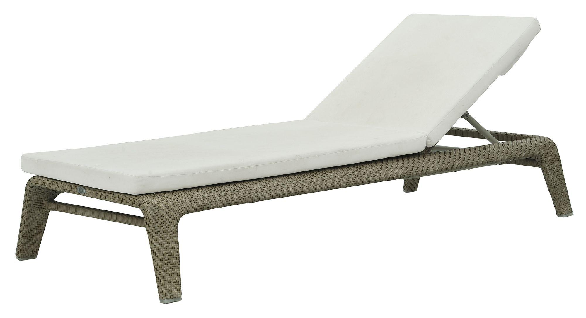 Product photograph of Skyline Journey Walnut Weave Outdoor Sunlounger from Choice Furniture Superstore.