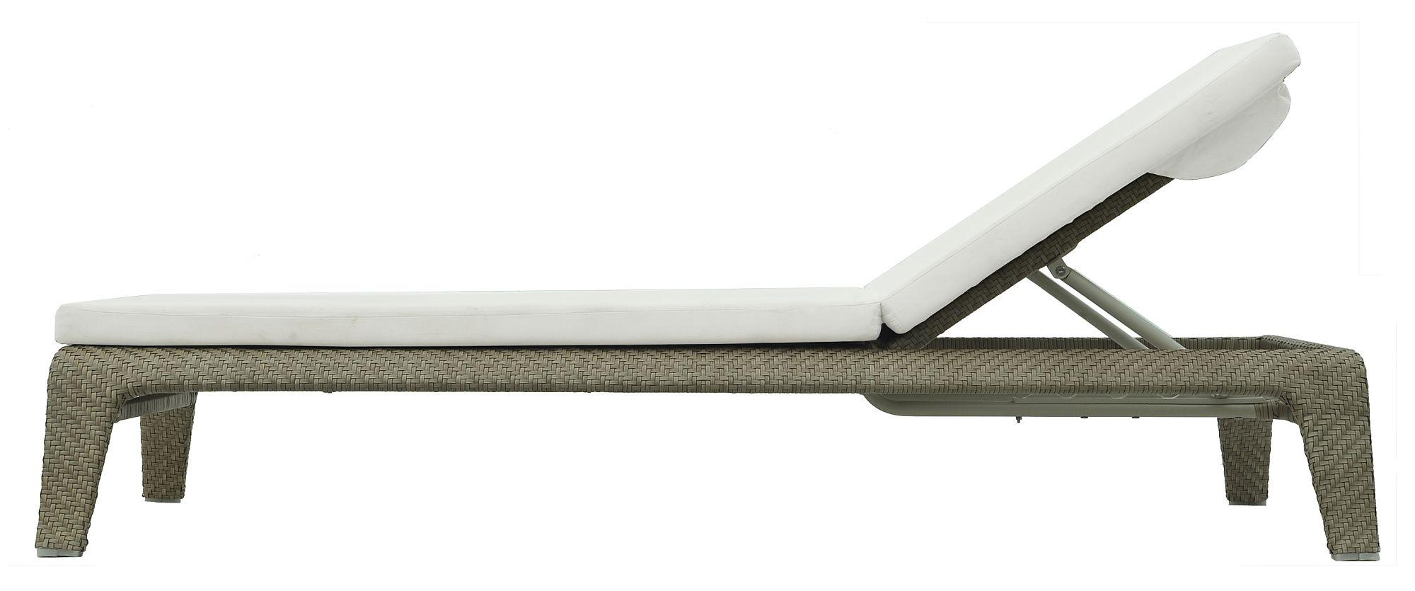 Product photograph of Skyline Journey Walnut Weave Outdoor Sunlounger from Choice Furniture Superstore.