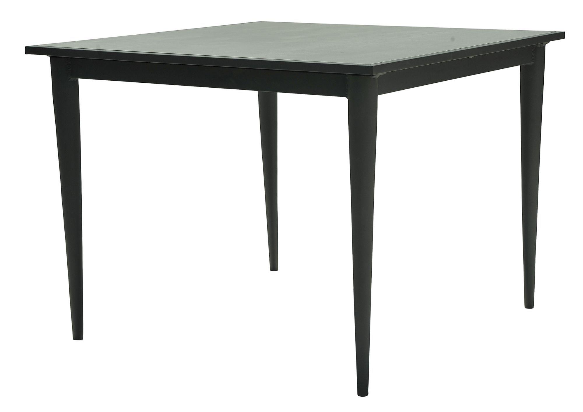 Product photograph of Skyline Serpent Black Outdoor 4 Seater Square Dining Table from Choice Furniture Superstore.