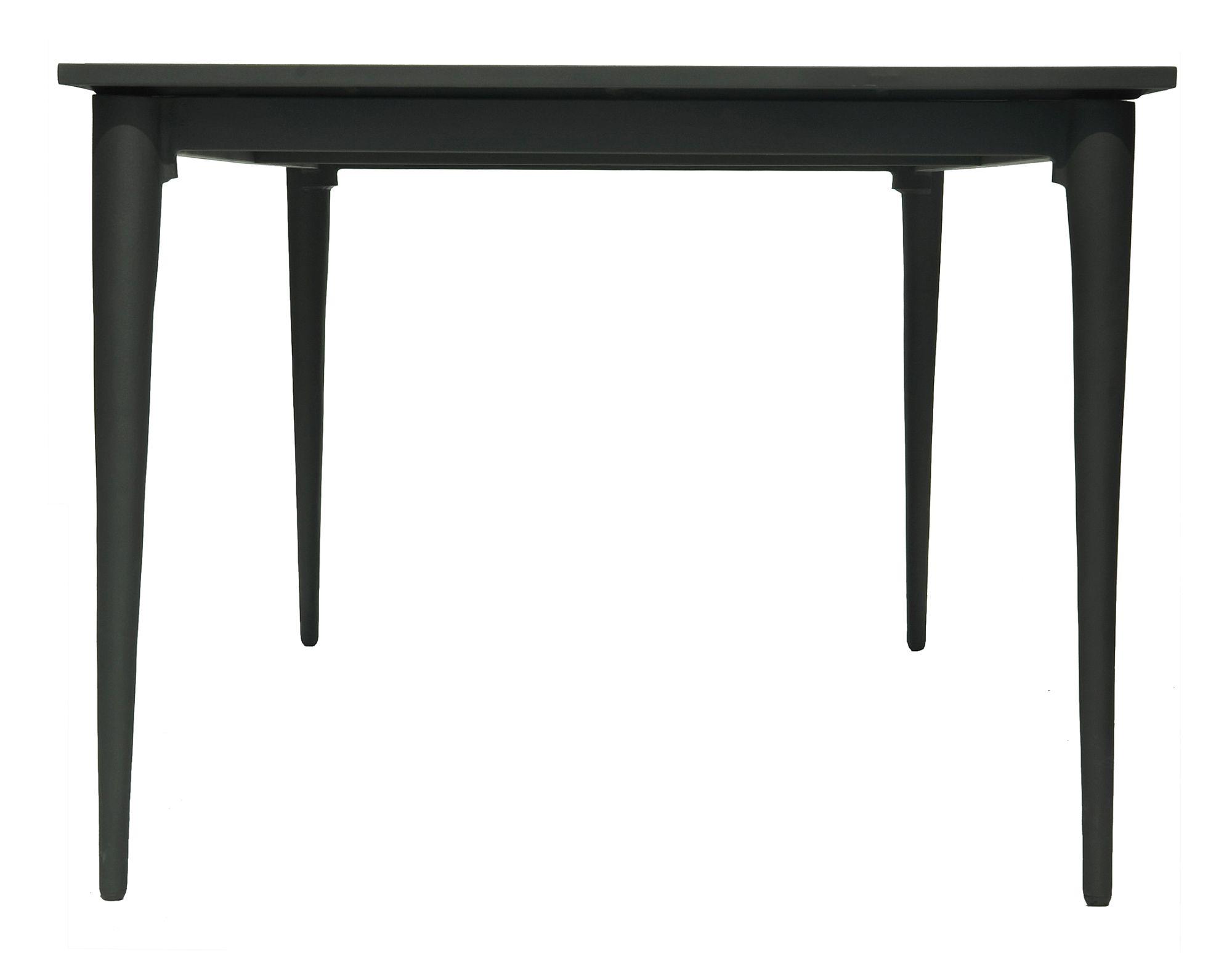 Product photograph of Skyline Serpent Black Outdoor 6 Seater Dining Table from Choice Furniture Superstore.