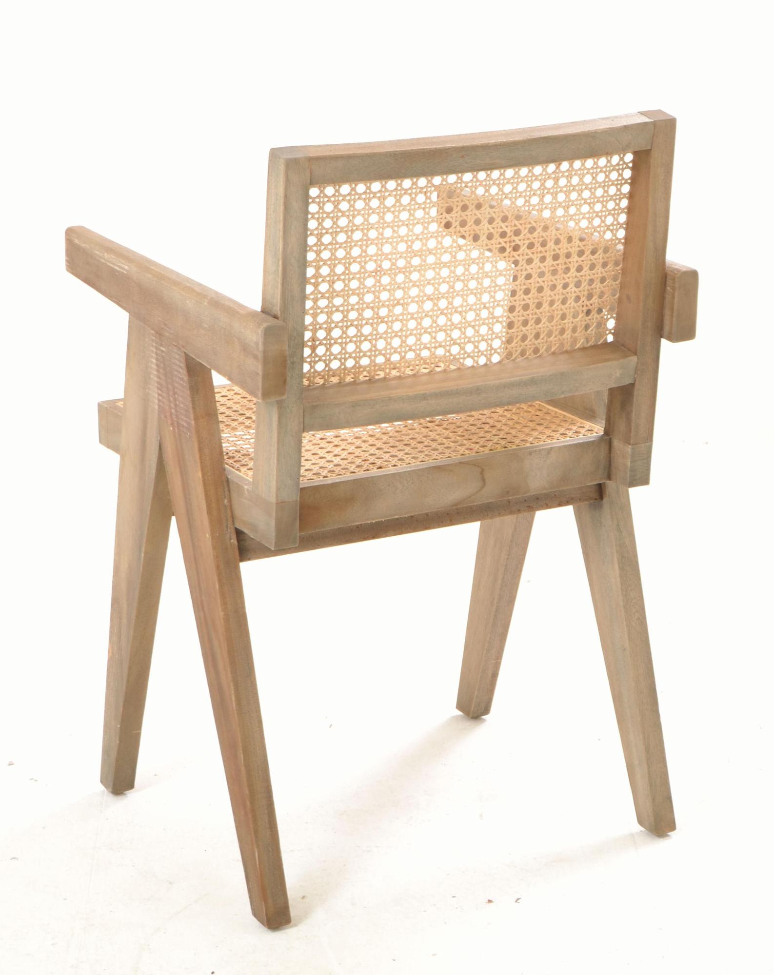 Product photograph of Vintage Mahogany Square Rattan Dining Chair Sold In Pairs from Choice Furniture Superstore.