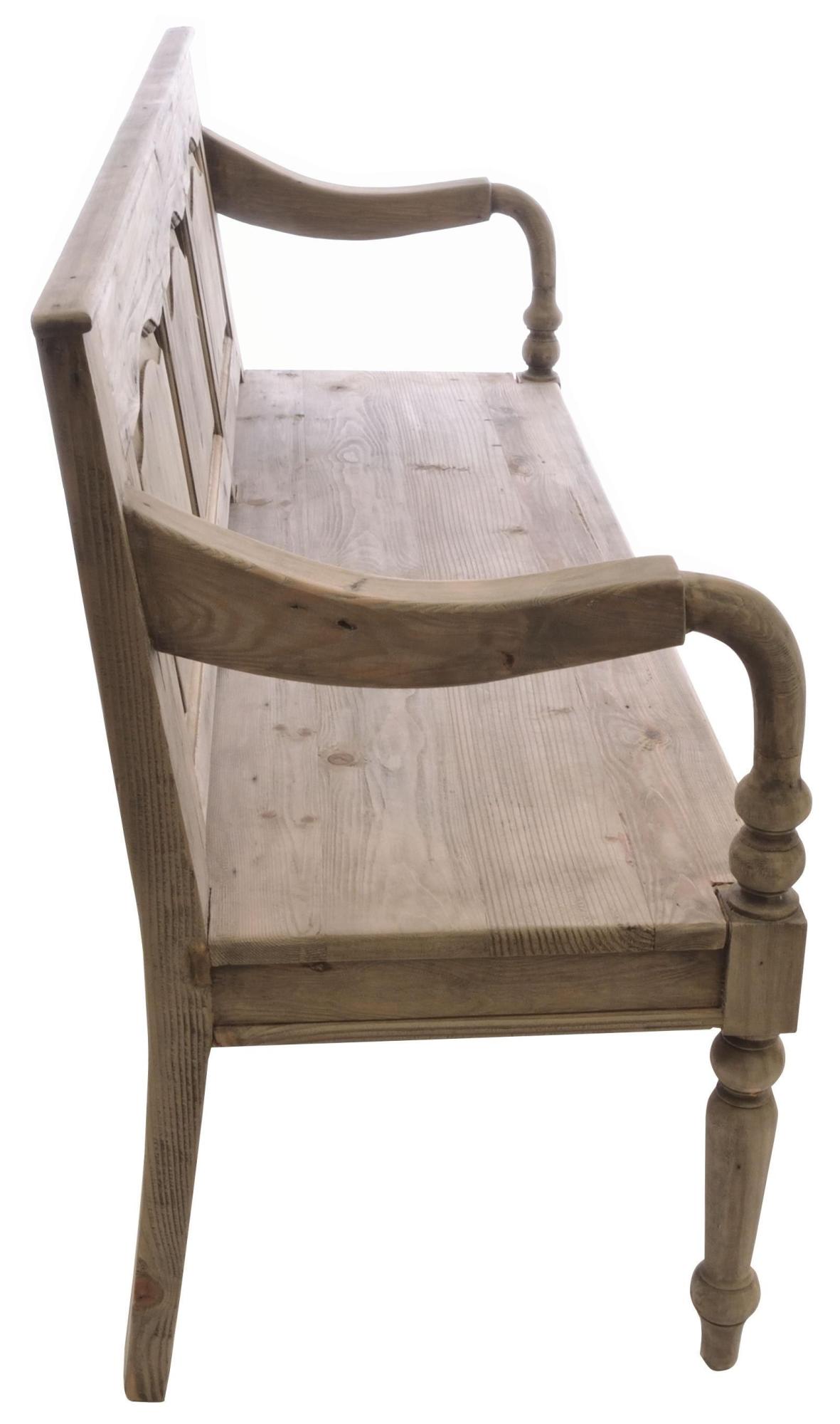 Product photograph of Alhambra Mahogany French Style Dining Bench With Back from Choice Furniture Superstore.