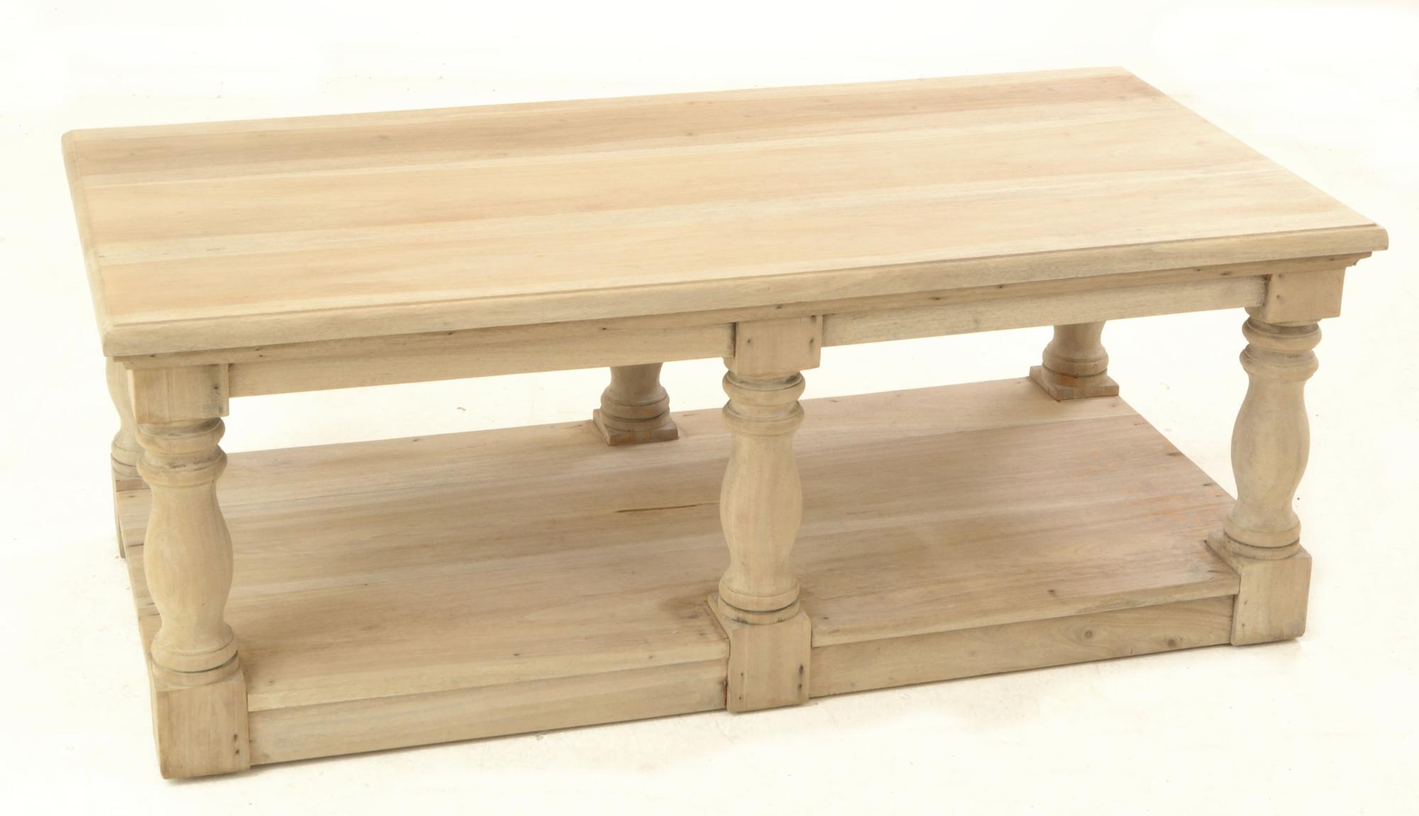 Product photograph of Vintage Mahogany French Style Coffee Table With Shelf from Choice Furniture Superstore.