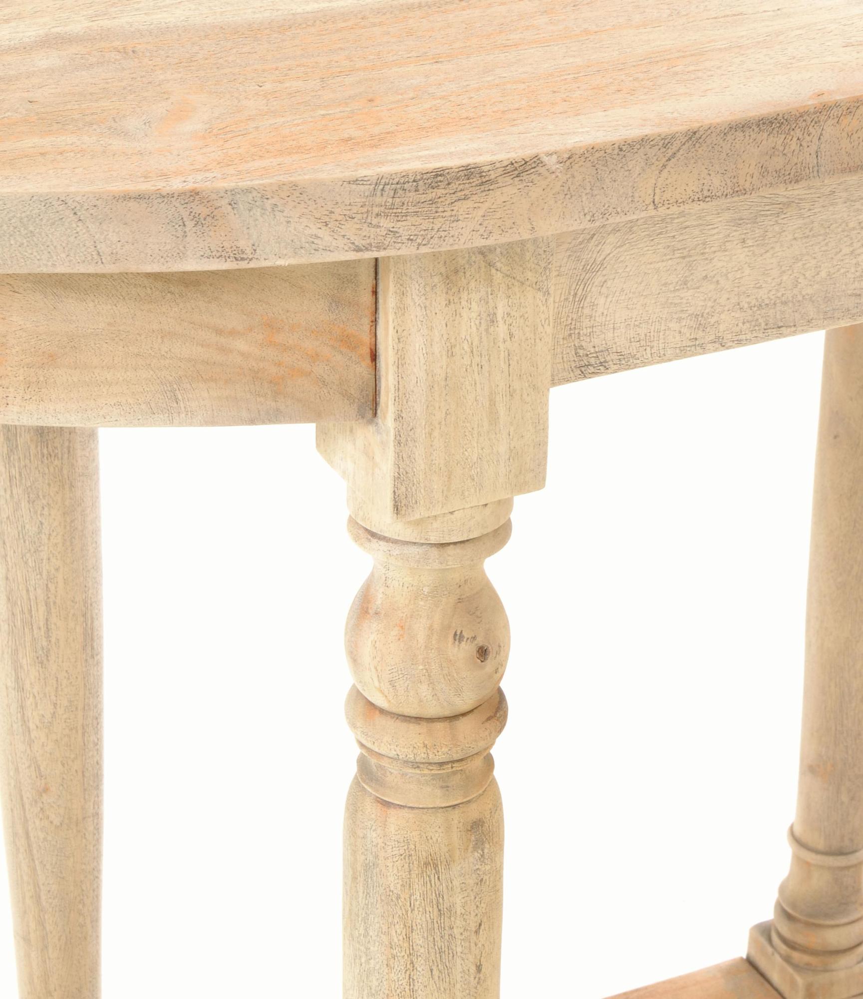 Product photograph of Vintage Mahogany French Style Demilune Console Table from Choice Furniture Superstore.