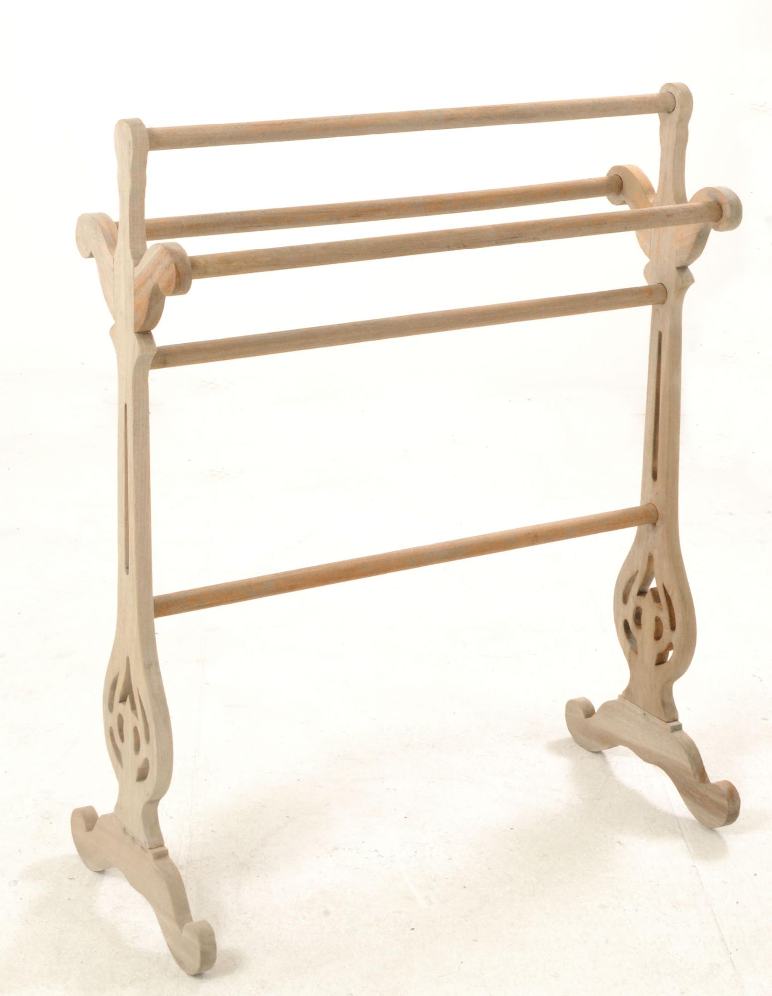 Product photograph of Vintage Mahogany French Style Towel Rail from Choice Furniture Superstore.