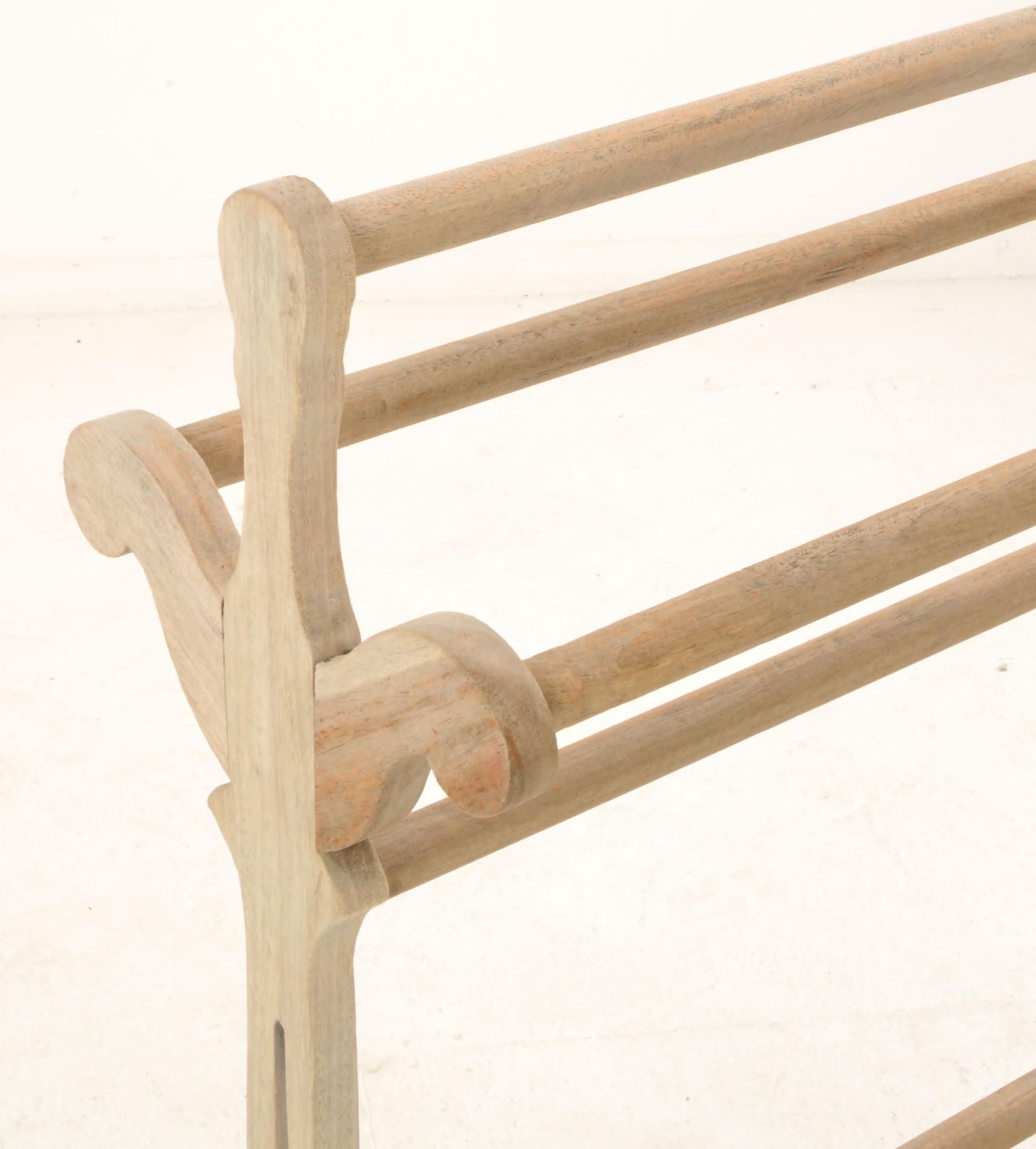 Product photograph of Vintage Mahogany French Style Towel Rail from Choice Furniture Superstore.