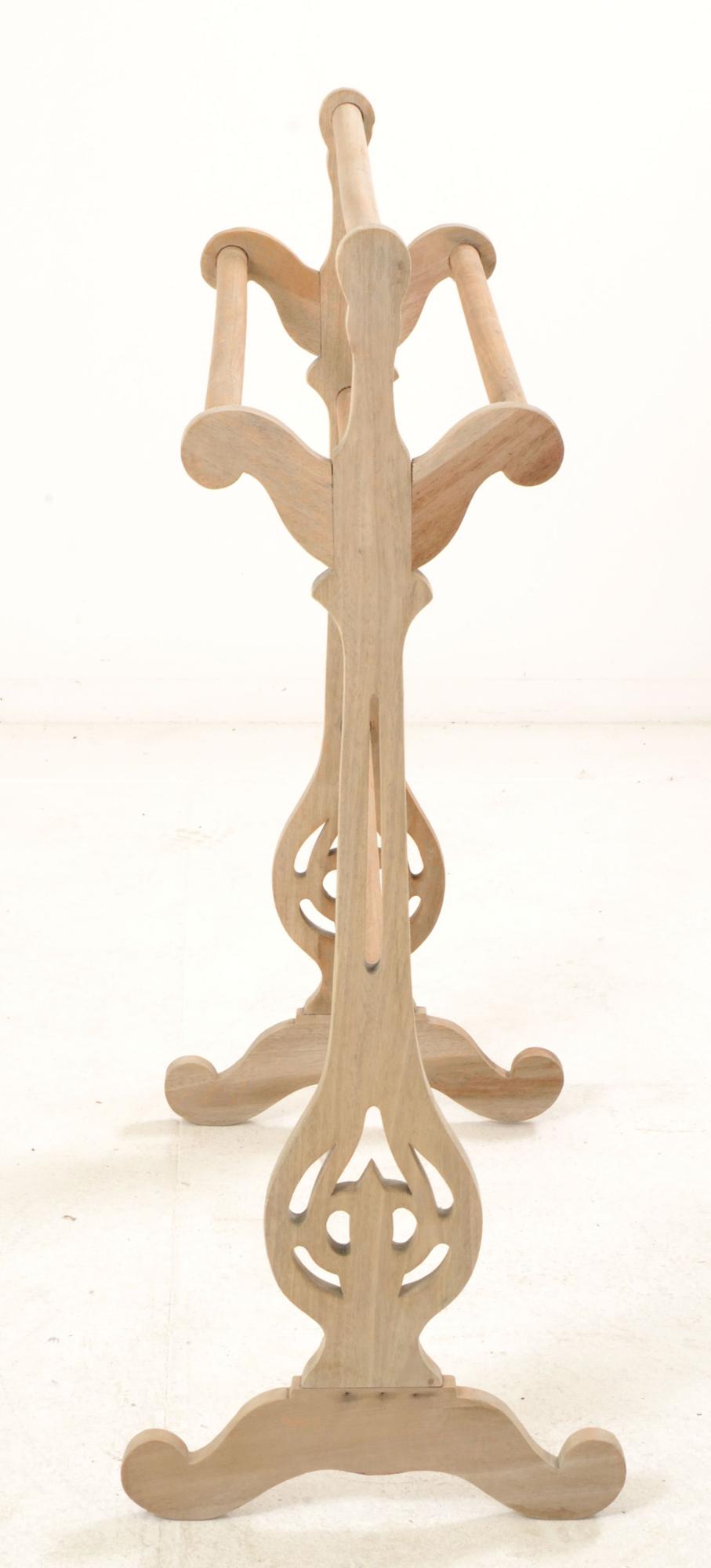 Product photograph of Vintage Mahogany French Style Towel Rail from Choice Furniture Superstore.