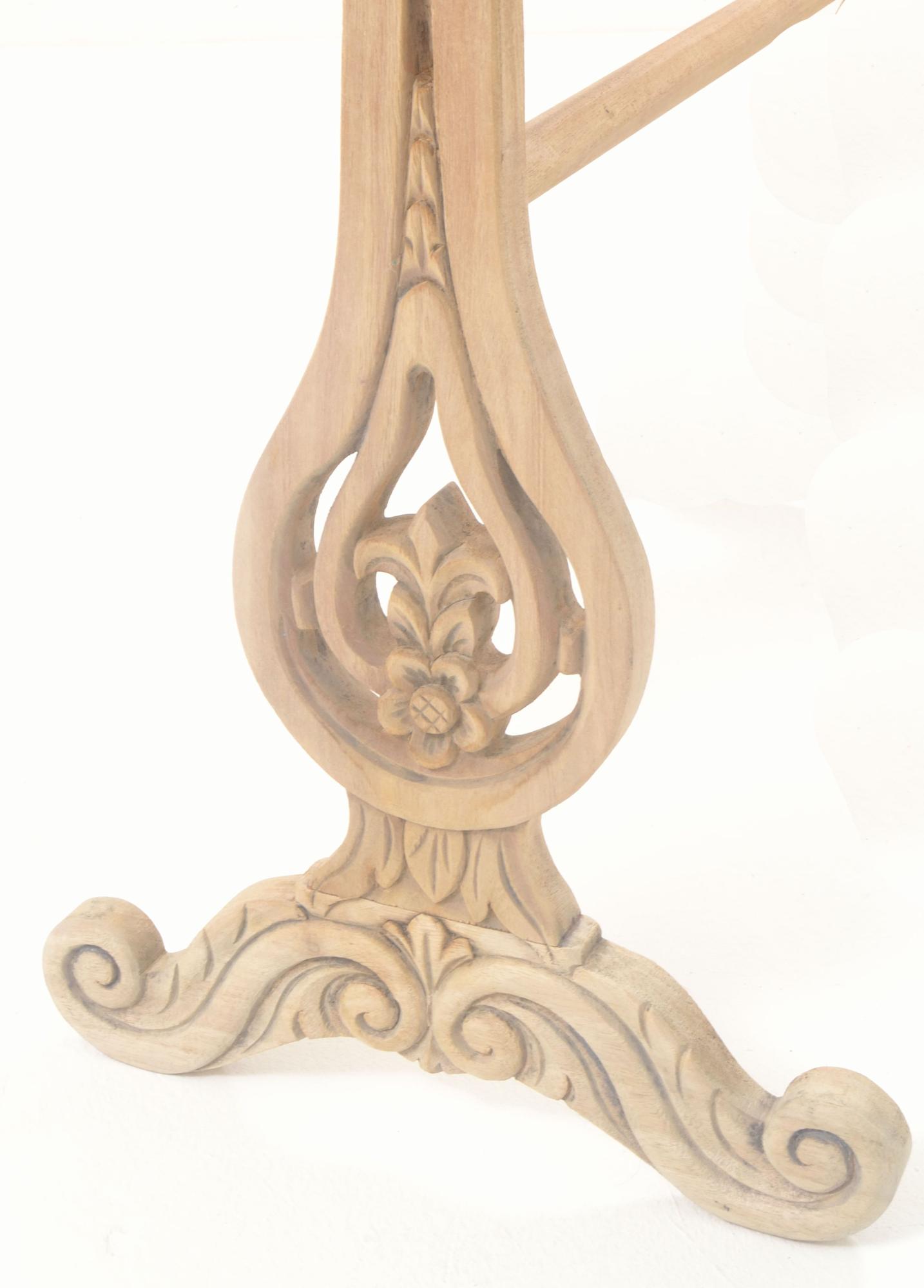 Product photograph of Vintage Mahogany French Style Carved Towel Rail from Choice Furniture Superstore.