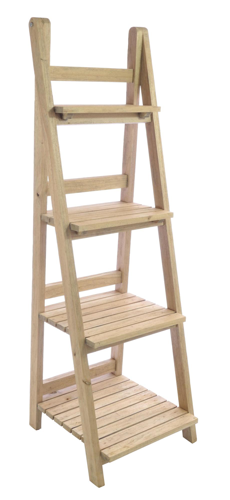 Product photograph of Alhambra Mahogany Ladder Shelf Unit from Choice Furniture Superstore.