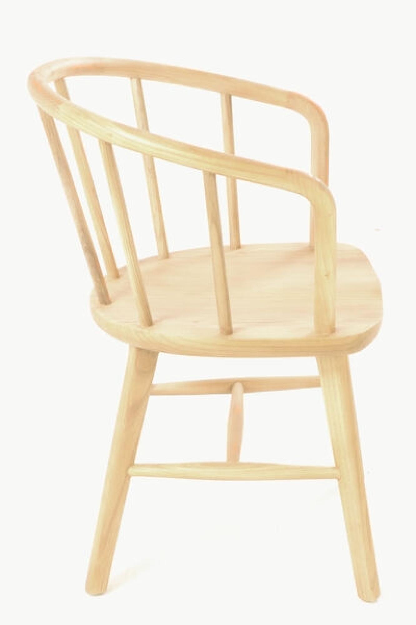 Product photograph of Shoreditch Wooden Stick Back Curved Dining Chair Sold In Pairs from Choice Furniture Superstore.