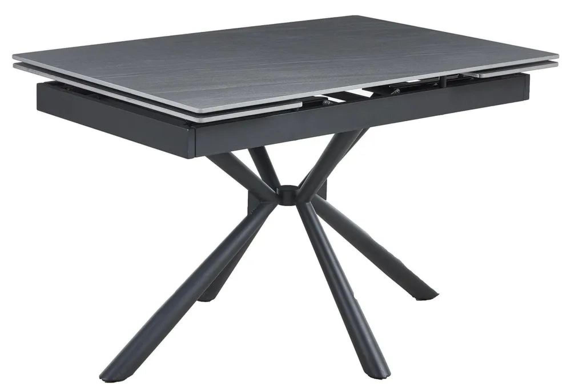 Product photograph of Ripon Black Ceramic Extending Dining Table - 120cm-180cm from Choice Furniture Superstore.