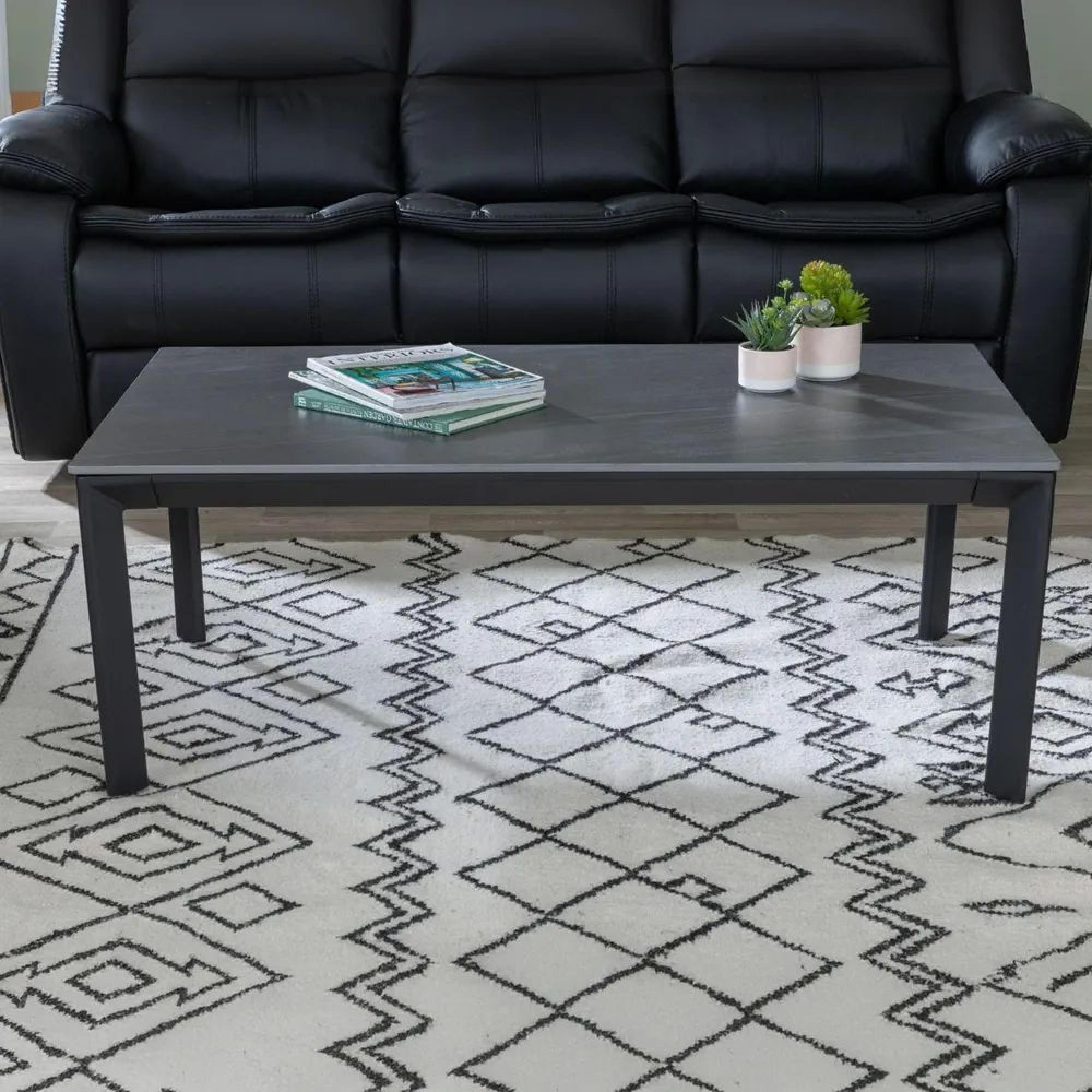 Product photograph of Glade Black Ceramic Coffee Table from Choice Furniture Superstore.