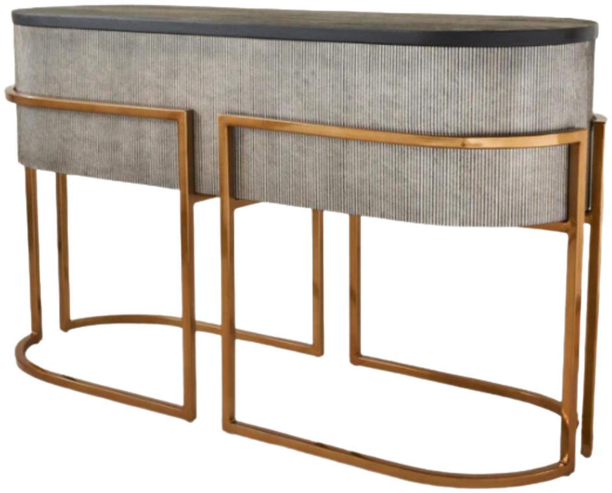 Product photograph of Mindy Brownes Franklin Rustic Silver Console Table from Choice Furniture Superstore.