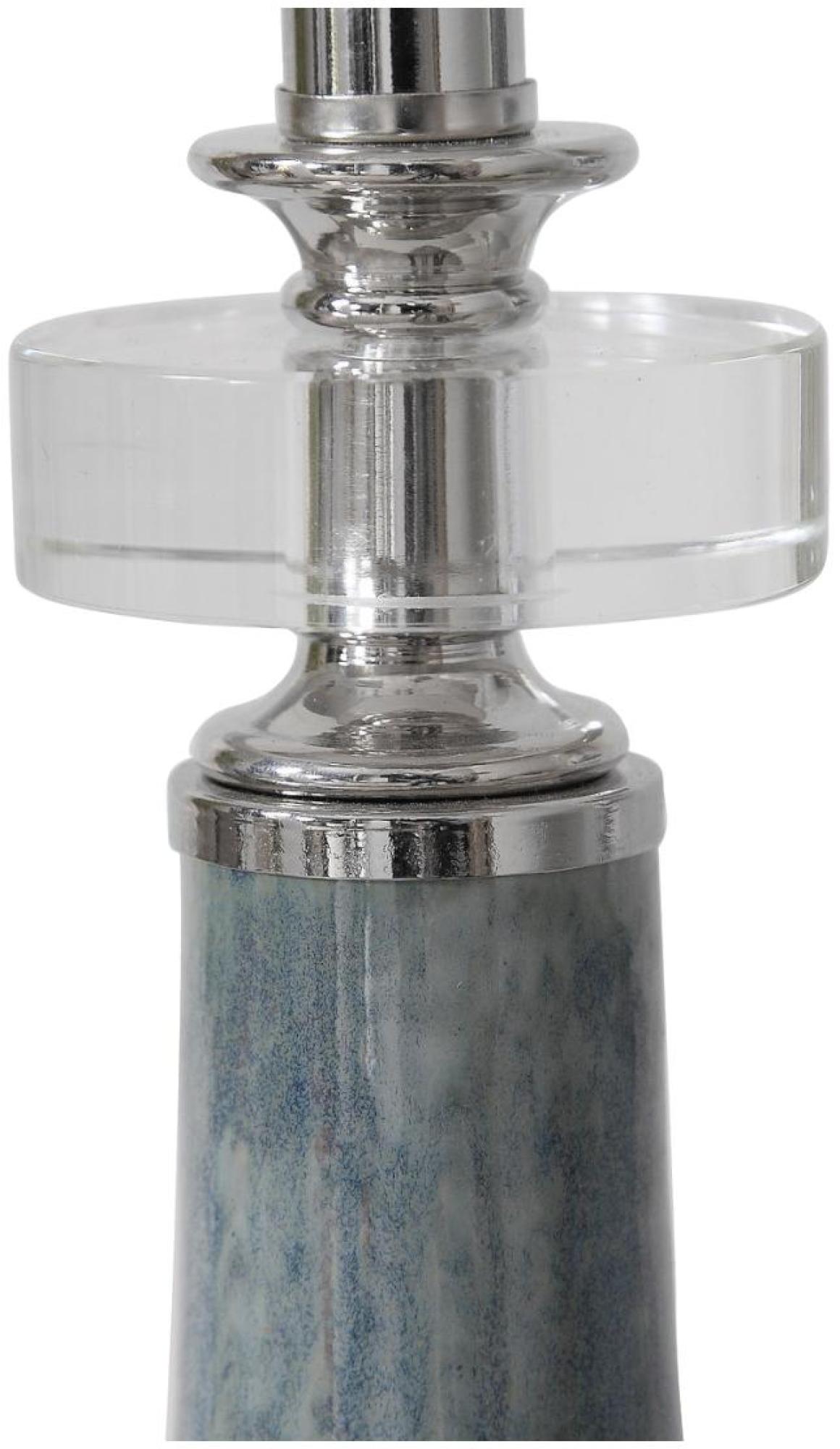 Product photograph of Mindy Brownes Piers Buffet White Silver And Grey Ceramic Lamp from Choice Furniture Superstore.