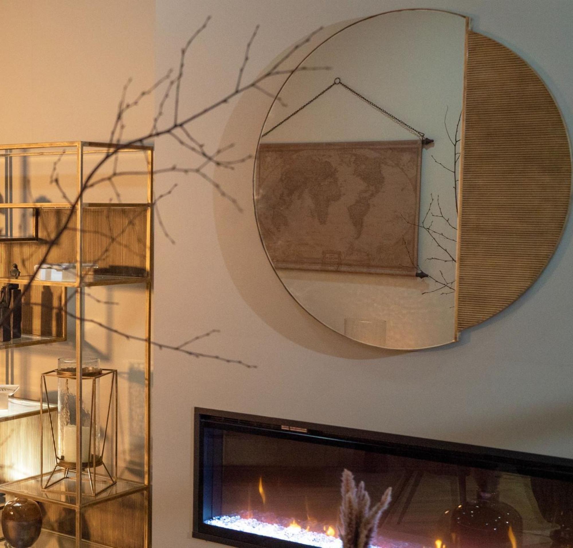 Product photograph of Mindy Brownes Franklin Antique Gold Mirror from Choice Furniture Superstore.