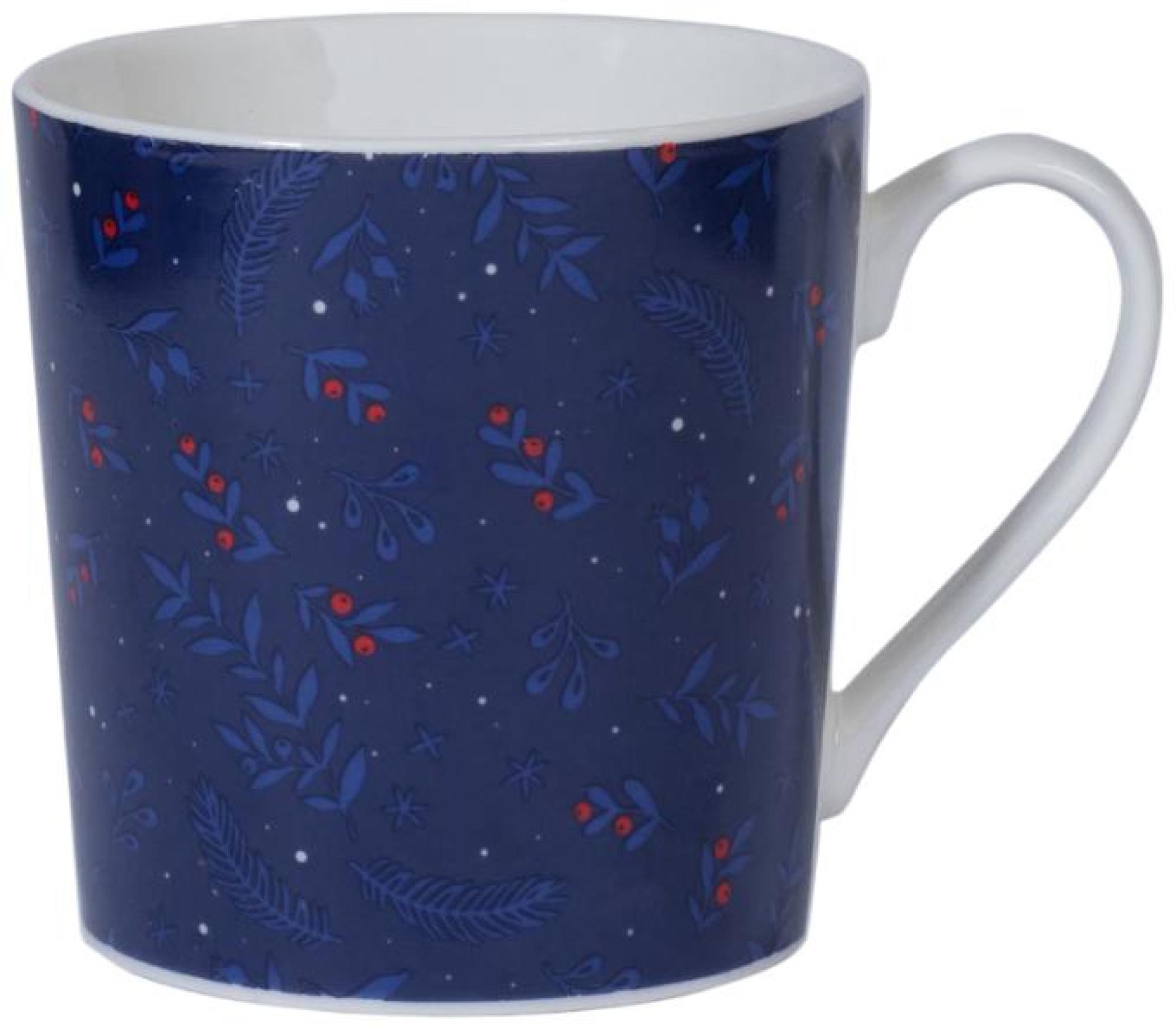 Product photograph of Mindy Brownes Midnight Blue And Red Ceramic 6 Mugs Set Of 4 from Choice Furniture Superstore.