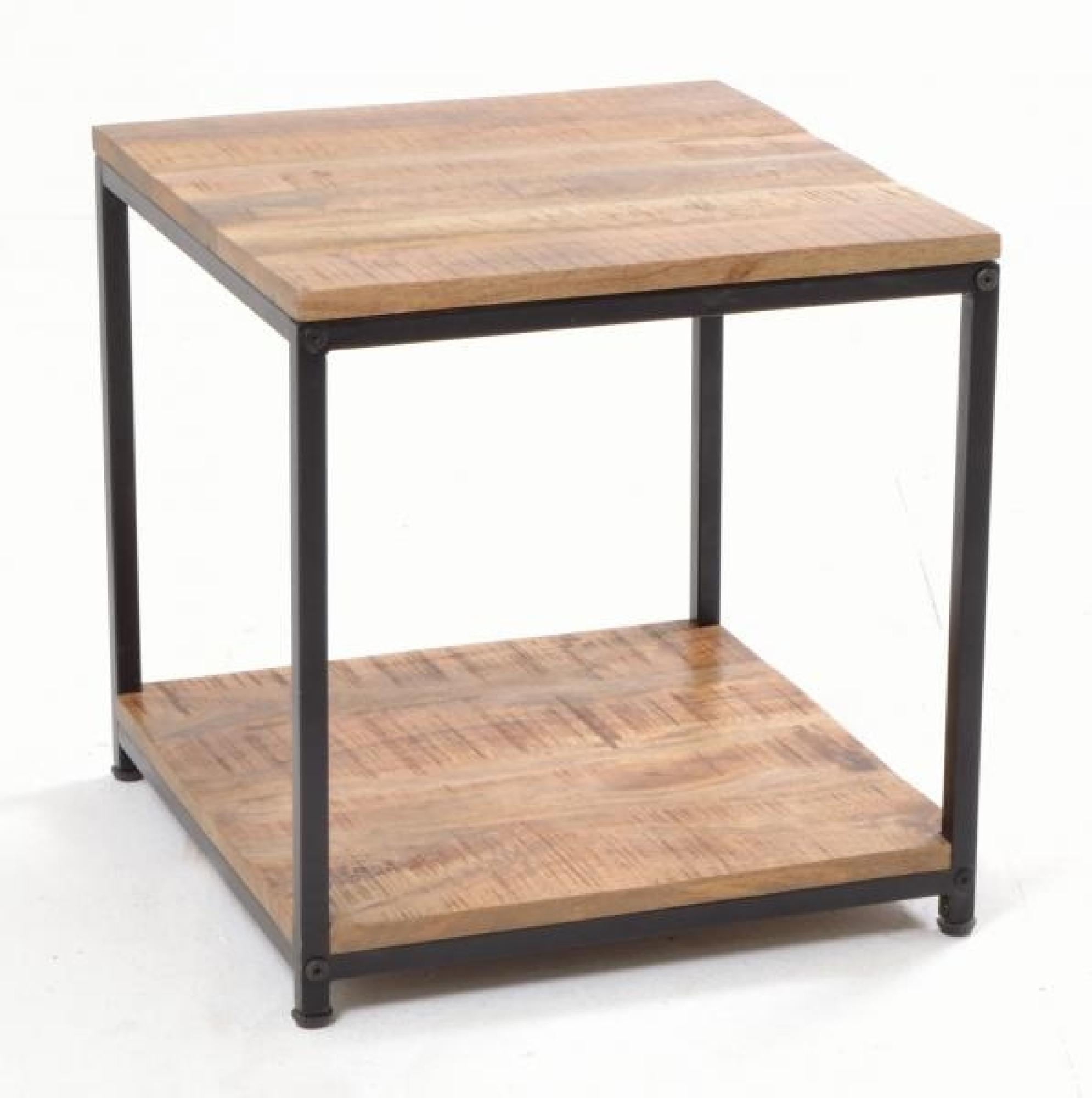 Product photograph of Old Empire Mango Wood Square Mango Lamp Table from Choice Furniture Superstore.