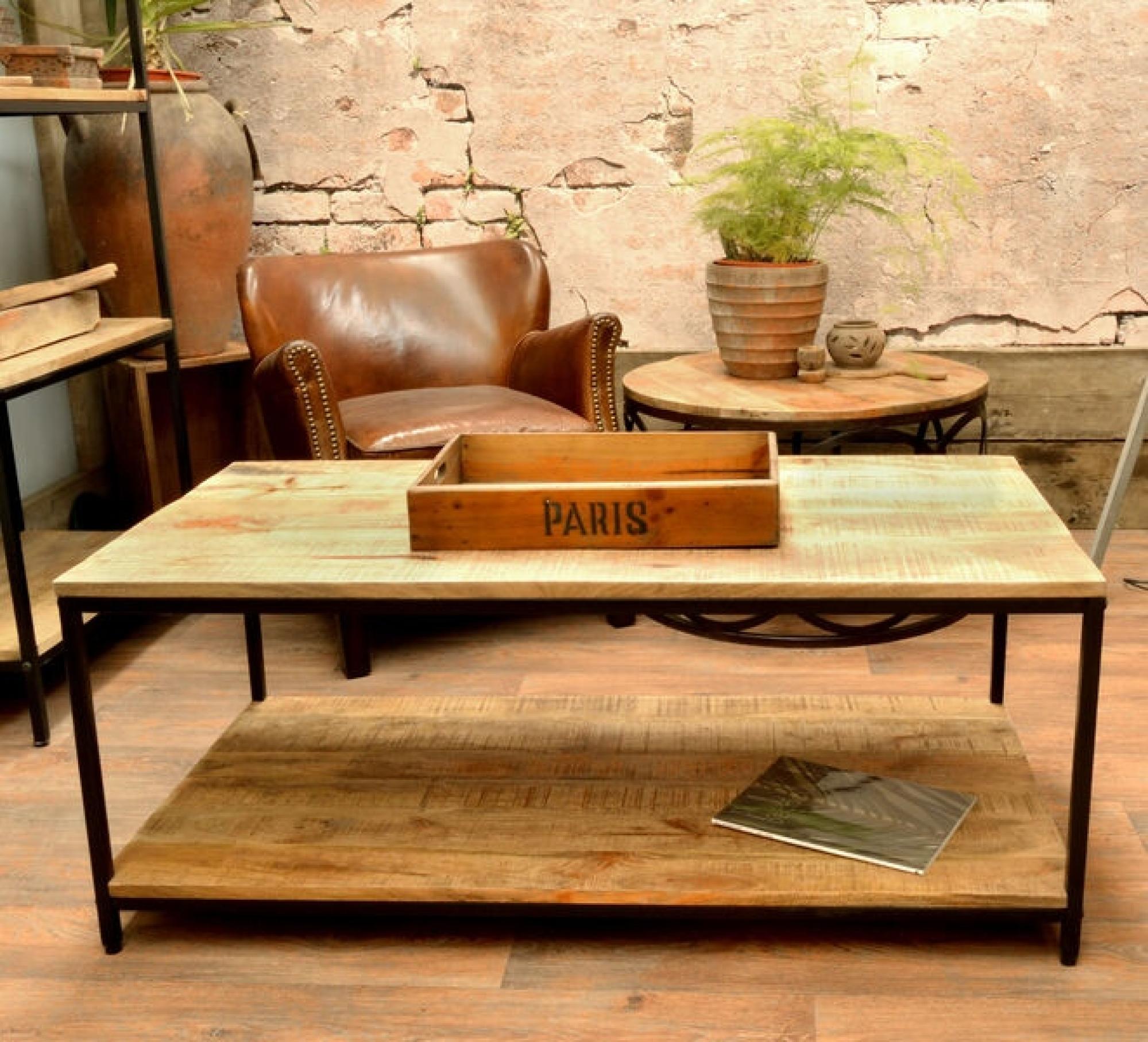 Product photograph of Old Empire Mango Wood Rectangle Coffee Table from Choice Furniture Superstore.