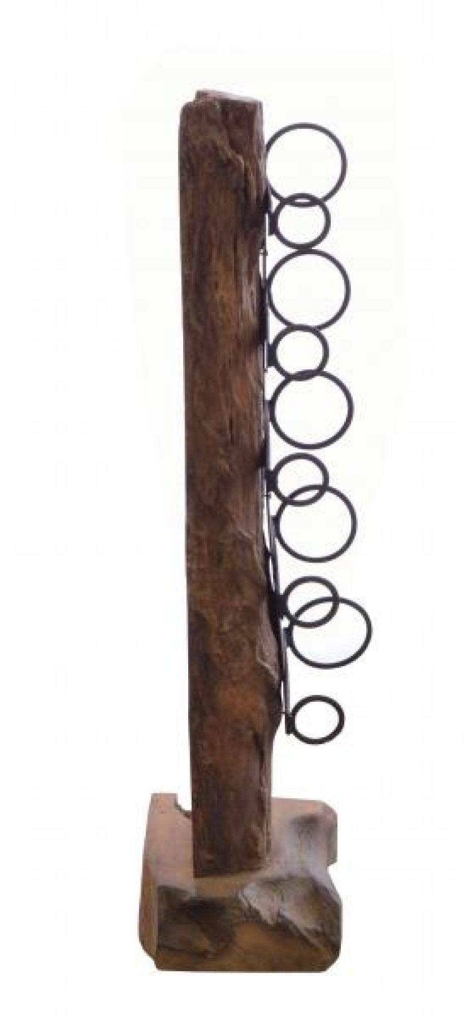 Product photograph of Ancient Mariner Small Teak Wine Rack from Choice Furniture Superstore.