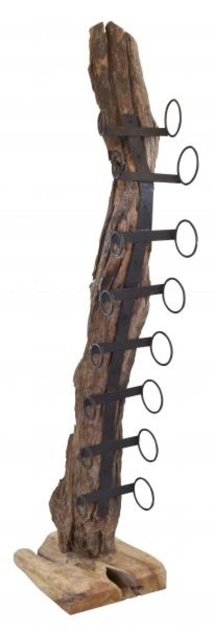 Product photograph of Medium Teak Wine Rack from Choice Furniture Superstore.