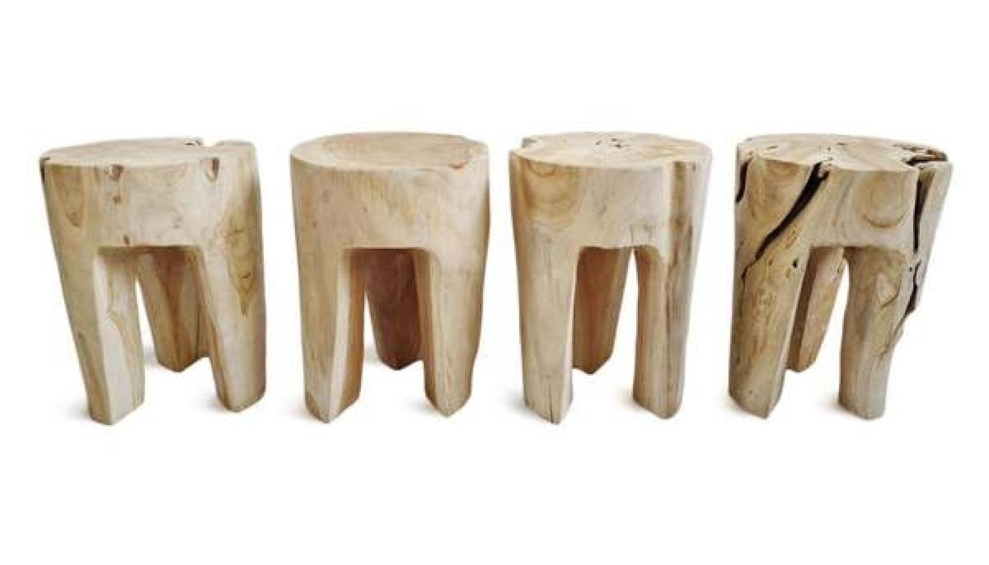 Product photograph of Tree Root 3 Leg Stool from Choice Furniture Superstore.