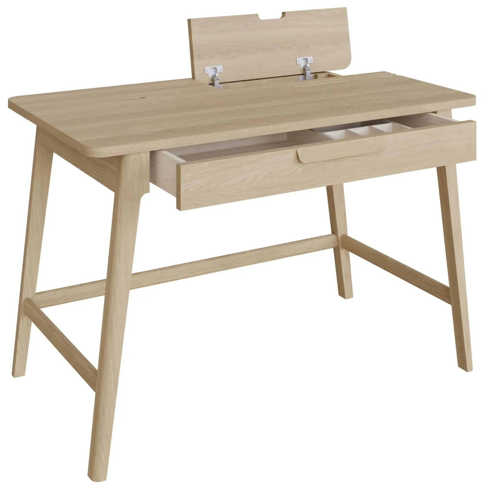 Product photograph of Clearance - Carlton Andersson Oak Desk Table With 1 Drawer - Fss15464 from Choice Furniture Superstore.