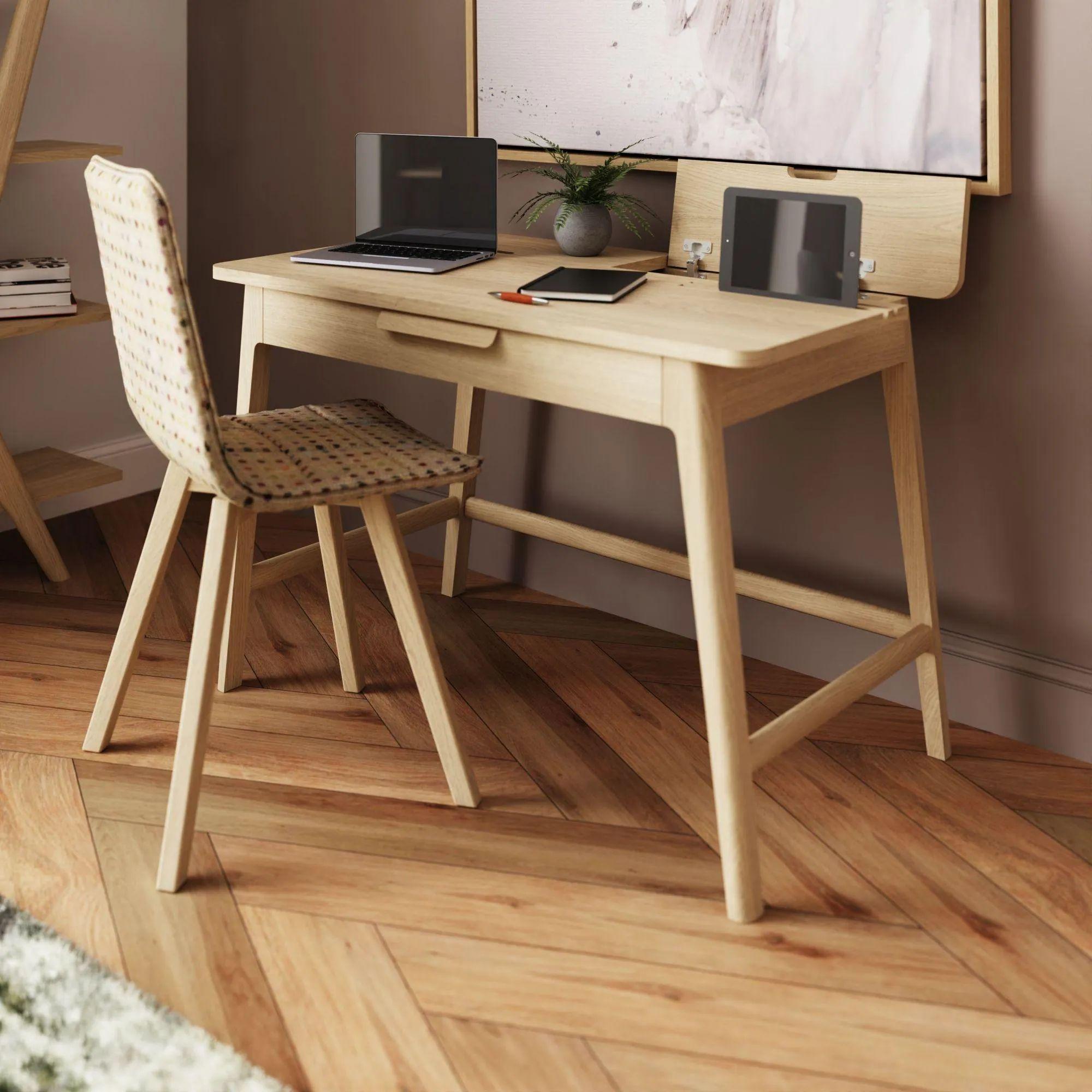 Product photograph of Clearance - Carlton Andersson Oak Desk Table With 1 Drawer - Fss15464 from Choice Furniture Superstore.