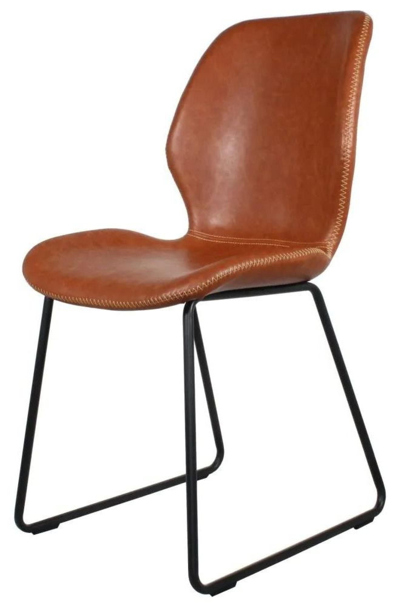 Product photograph of Clearance - Callum Brown Leather Dining Chair - Fss15486 from Choice Furniture Superstore.