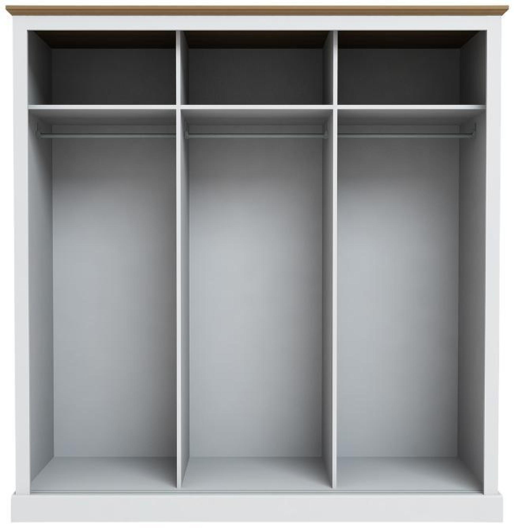 Product photograph of Devon White 3 Door Sliding Wardrobe from Choice Furniture Superstore.