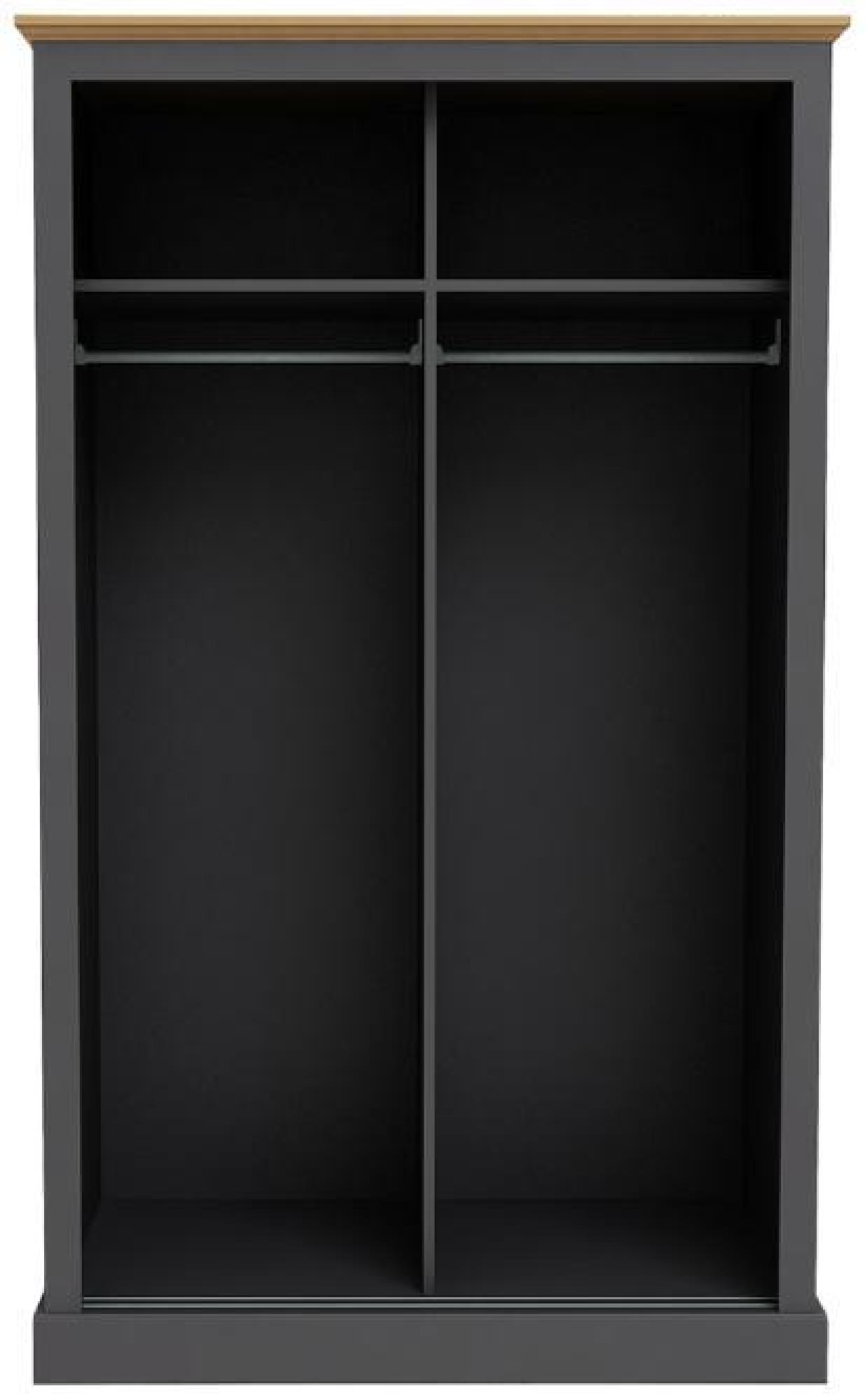 Product photograph of Devon Charcoal 2 Door Sliding Wardrobe from Choice Furniture Superstore.