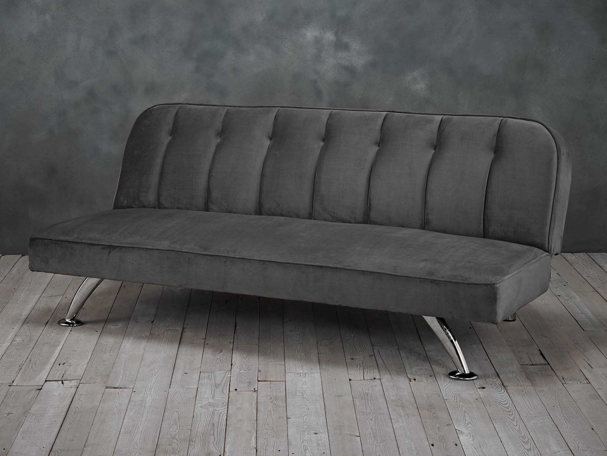 Product photograph of Brighton Grey Sofa Bed from Choice Furniture Superstore.