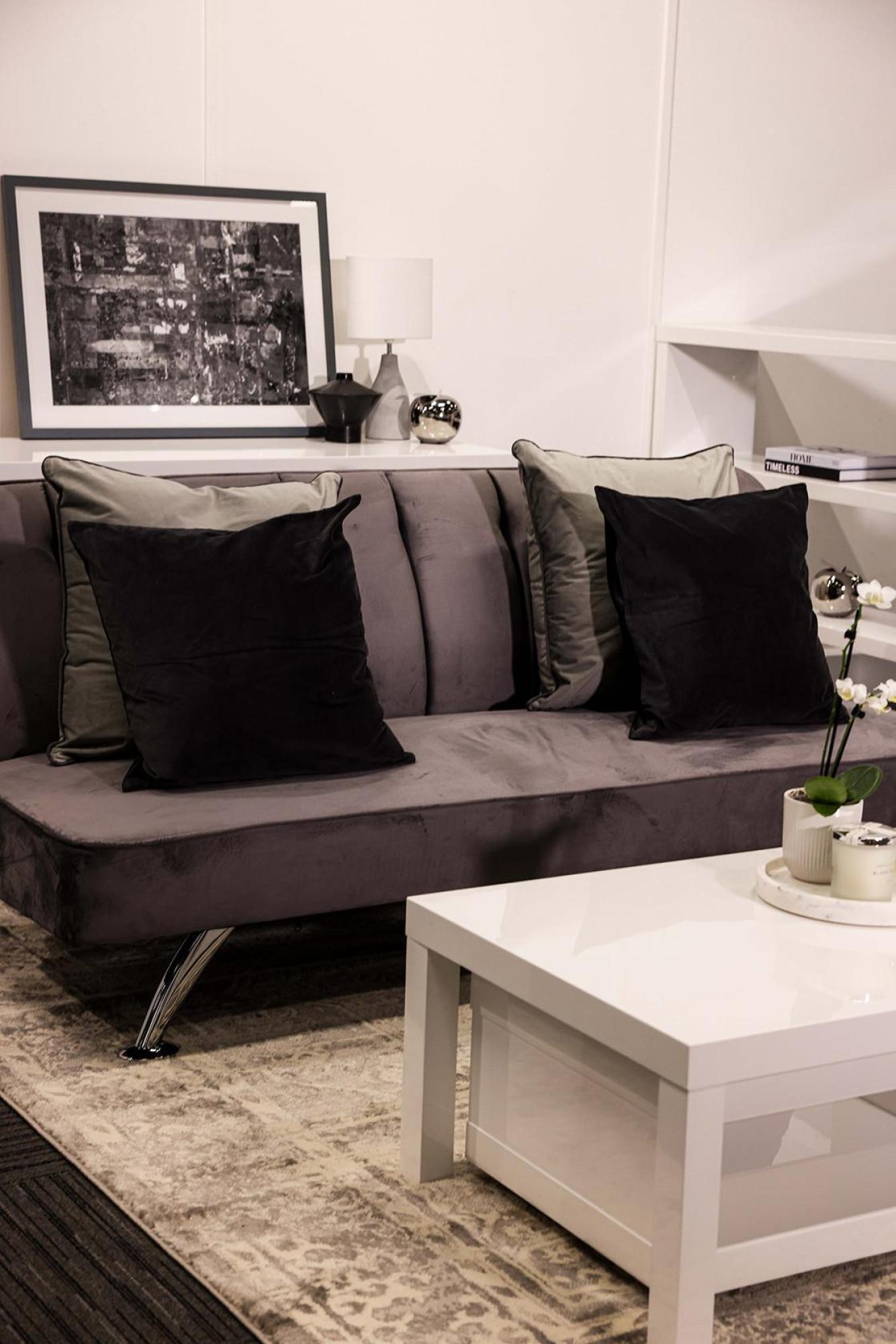 Product photograph of Brighton Grey Sofa Bed from Choice Furniture Superstore.