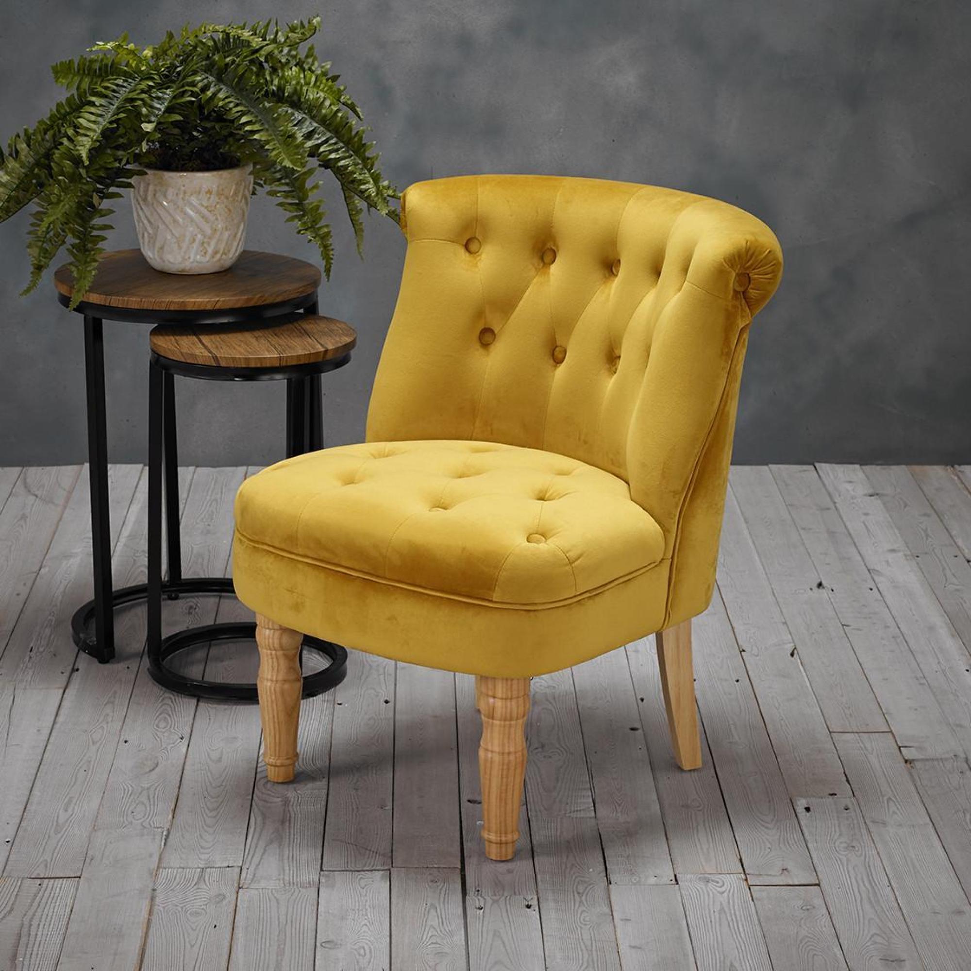 Product photograph of Charlotte Mustard Linen Fabric Chair from Choice Furniture Superstore.