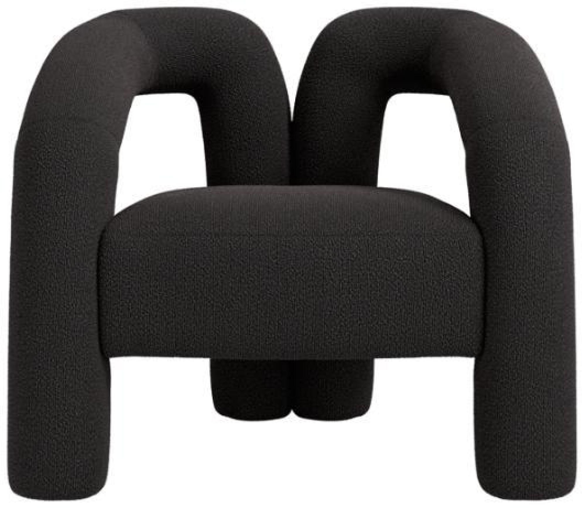 Product photograph of Freyja Black Boucle Fabric Occasional Chair from Choice Furniture Superstore.