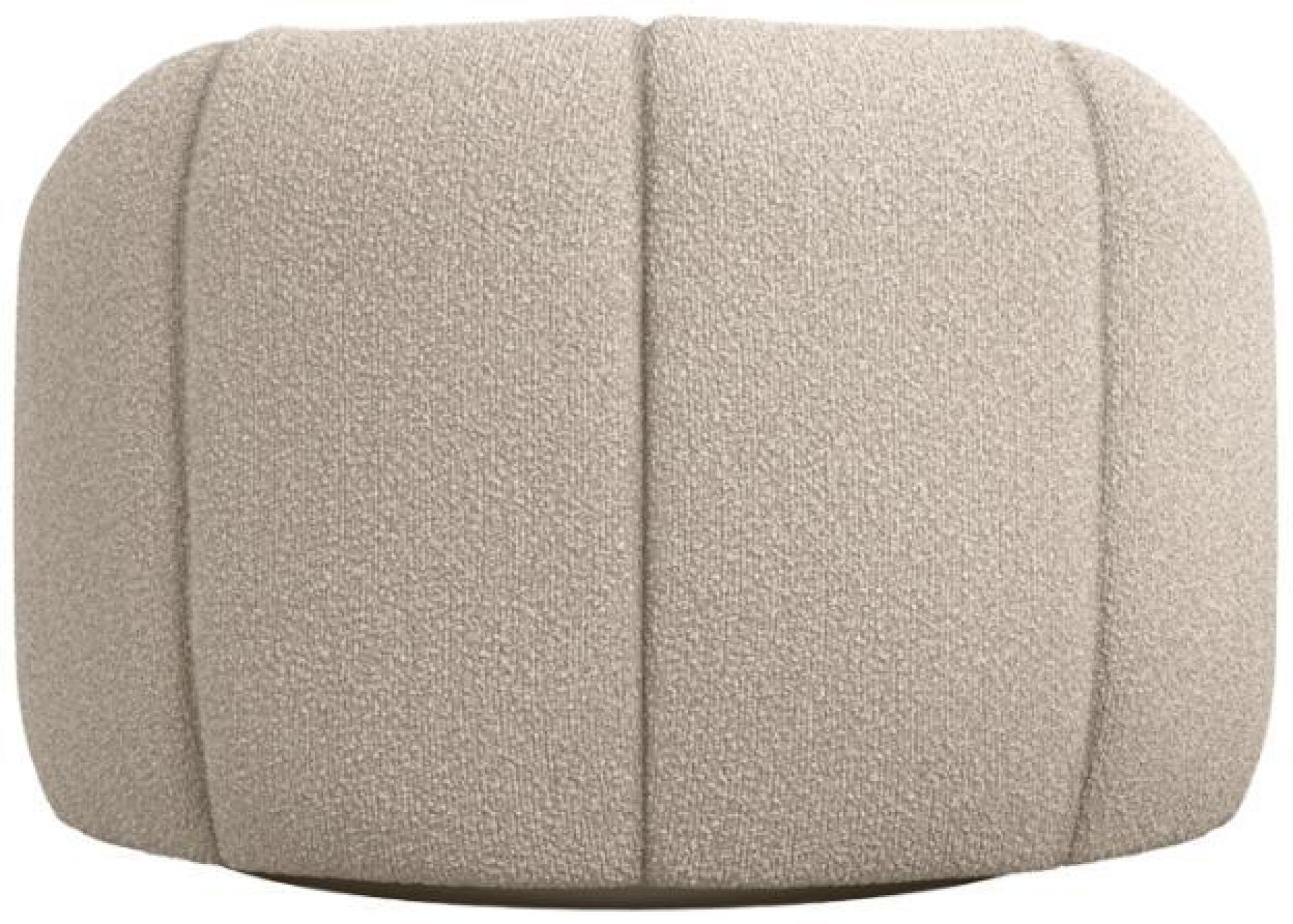 Product photograph of Nao Buff Boucle Fabric Swivel Chair from Choice Furniture Superstore.