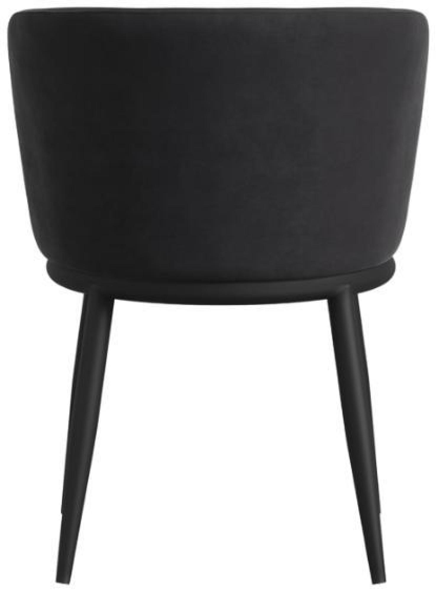 Product photograph of Nova Black Velvet Fabric Dining Chair Sold In Pairs from Choice Furniture Superstore.