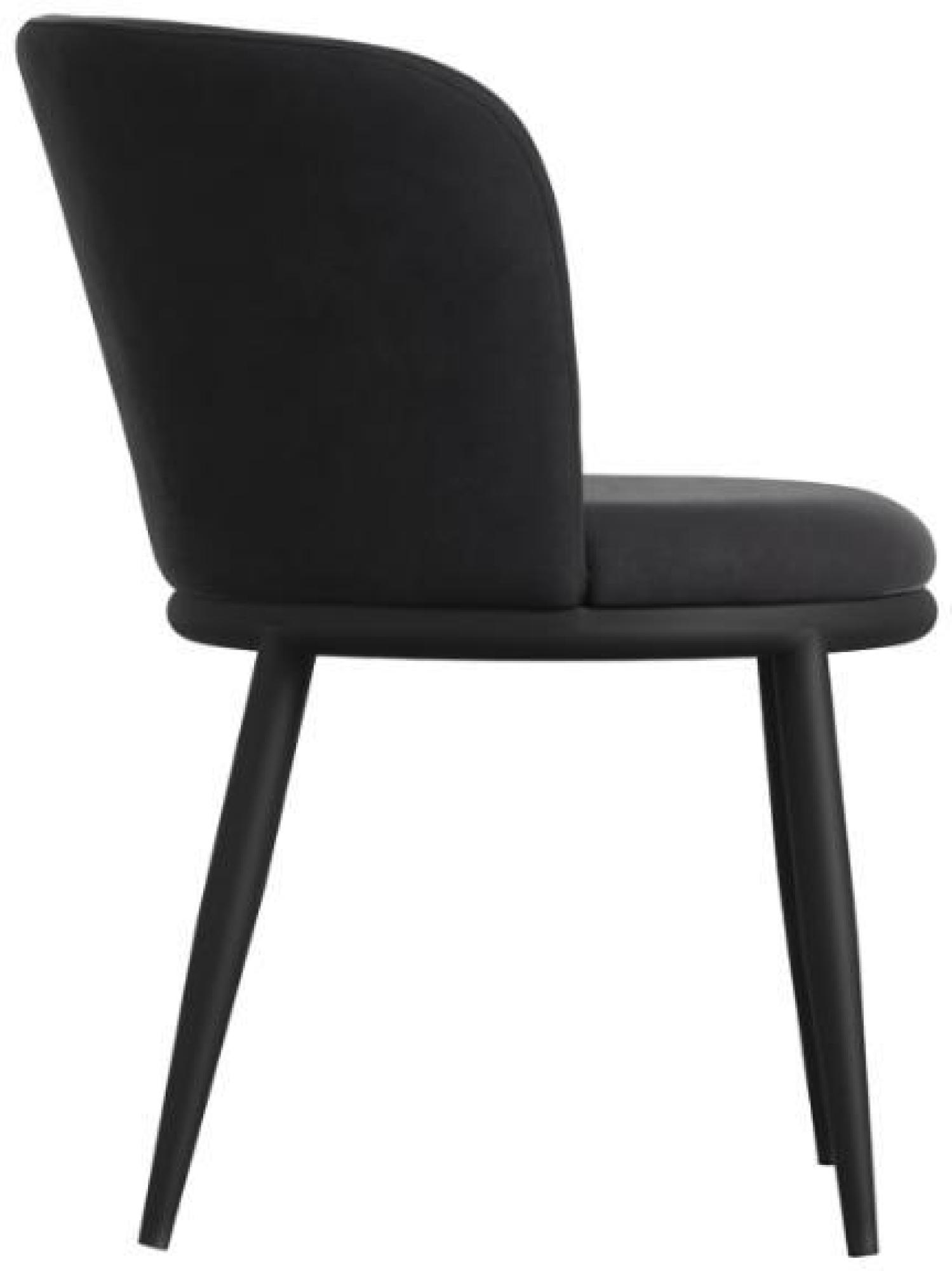 Product photograph of Nova Black Velvet Fabric Dining Chair Sold In Pairs from Choice Furniture Superstore.