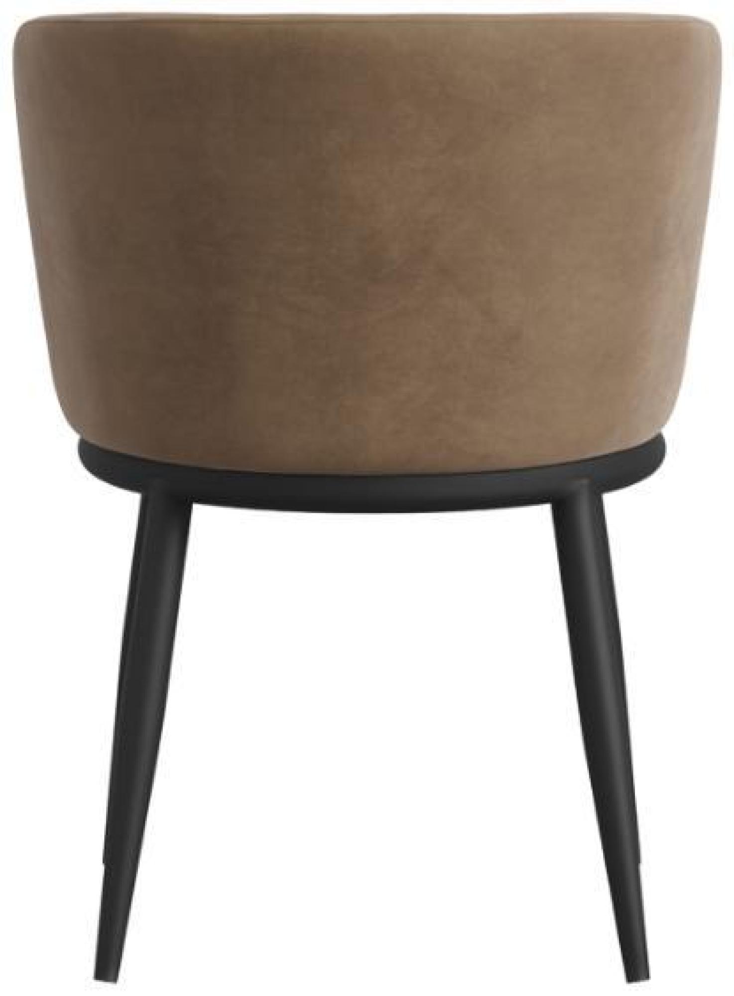 Product photograph of Nova Mole And Black Boucle Fabric Dining Chair Sold In Pairs from Choice Furniture Superstore.