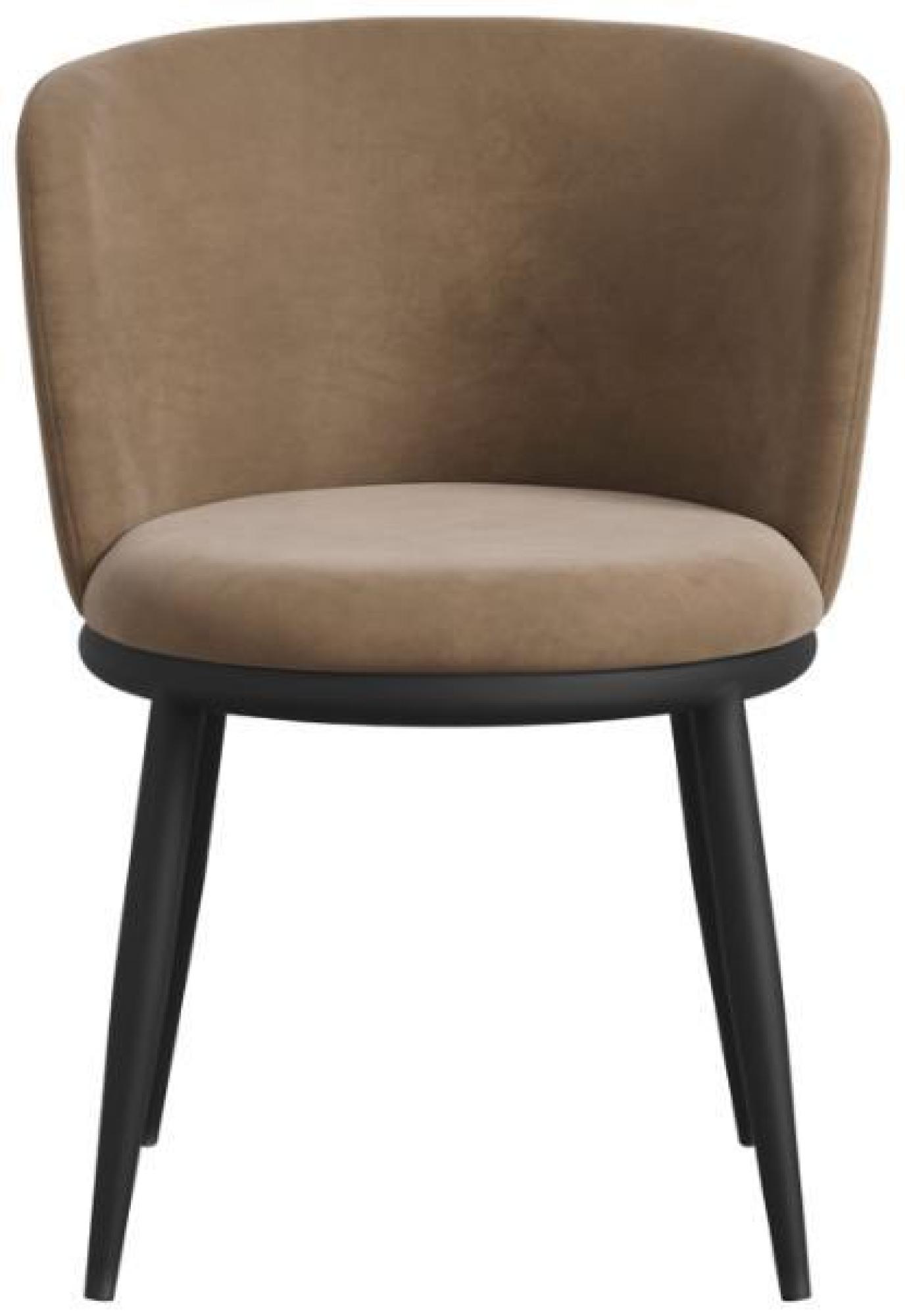 Product photograph of Nova Mole And Black Boucle Fabric Dining Chair Sold In Pairs from Choice Furniture Superstore.