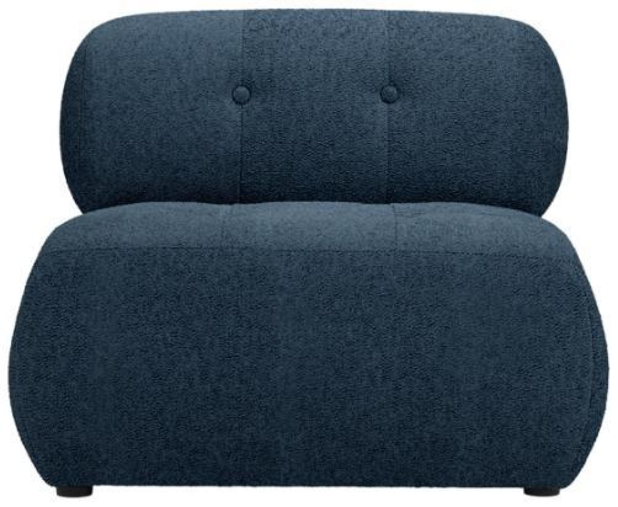 Product photograph of Reese Midnight Blue Boucle Fabric Chair from Choice Furniture Superstore.