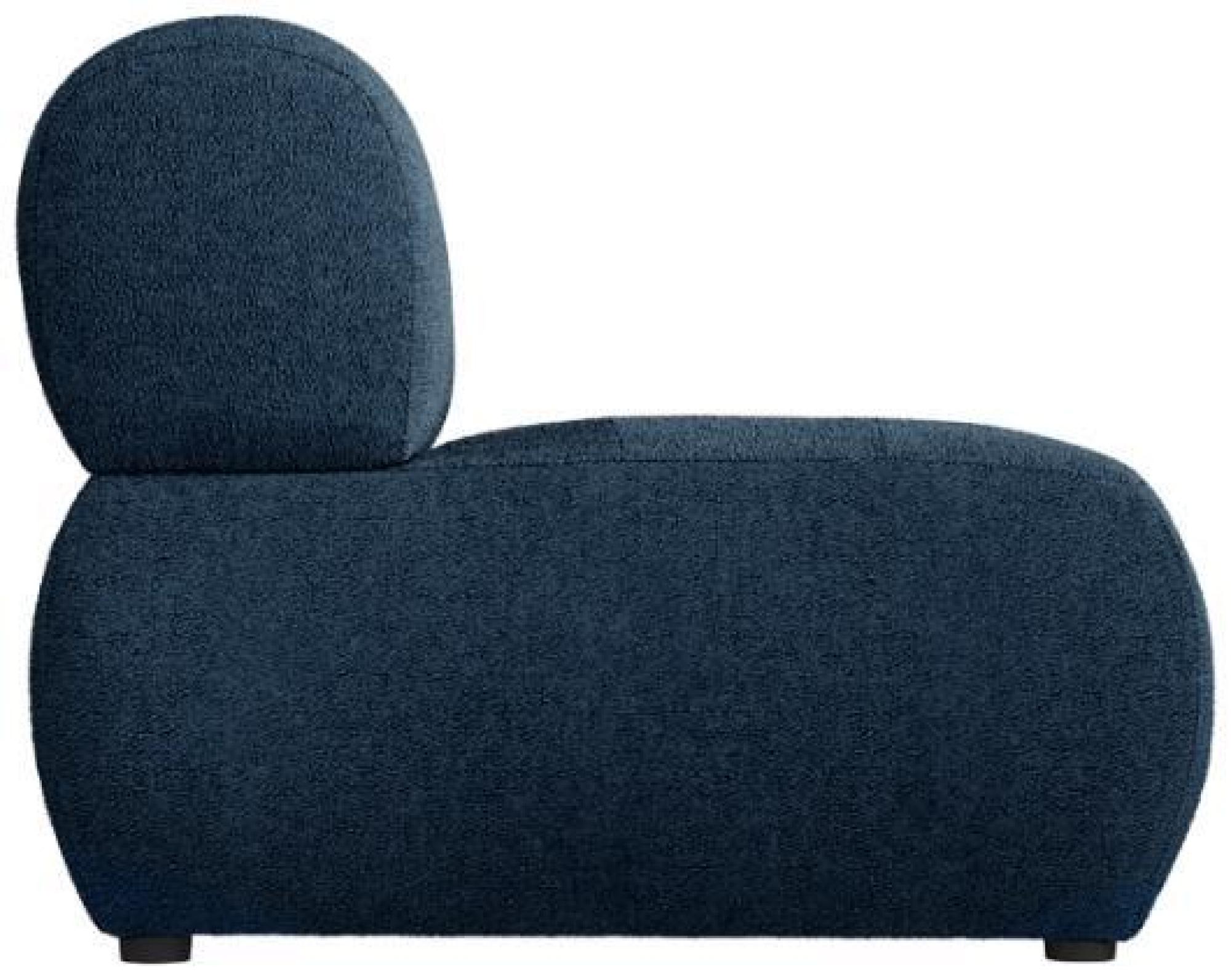 Product photograph of Reese Midnight Blue Boucle Fabric Chair from Choice Furniture Superstore.