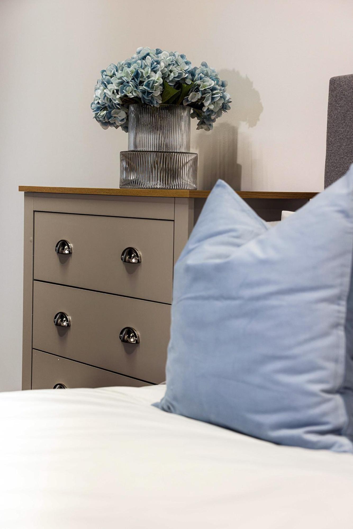 Product photograph of Lancaster Grey Bedroom Set - Sizes Available from Choice Furniture Superstore.