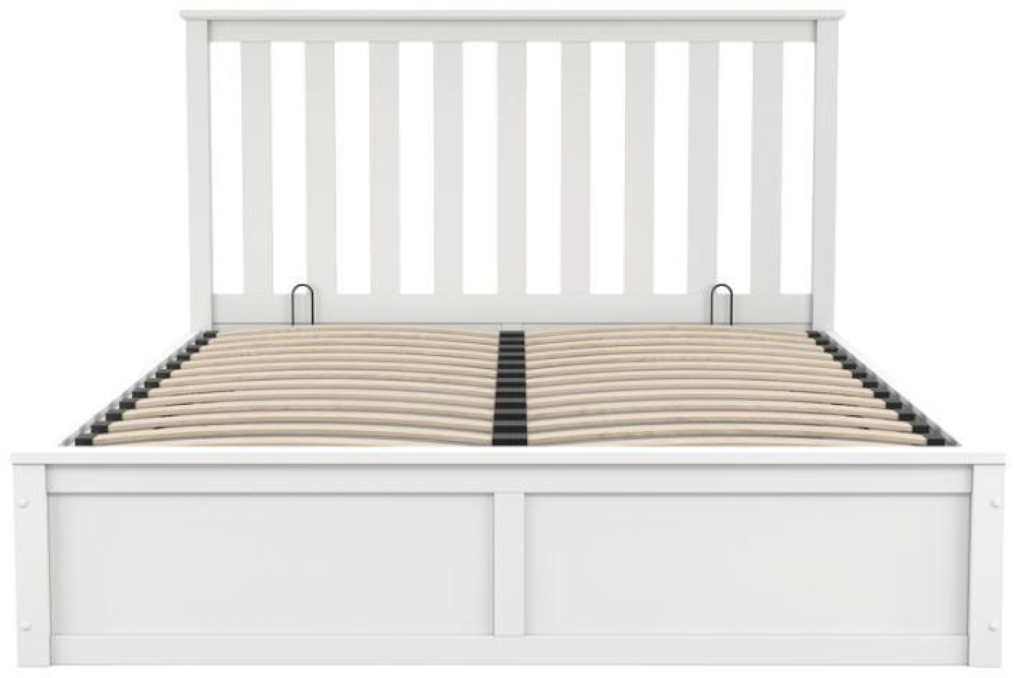 Product photograph of Oxford White Wood Double Bed from Choice Furniture Superstore.