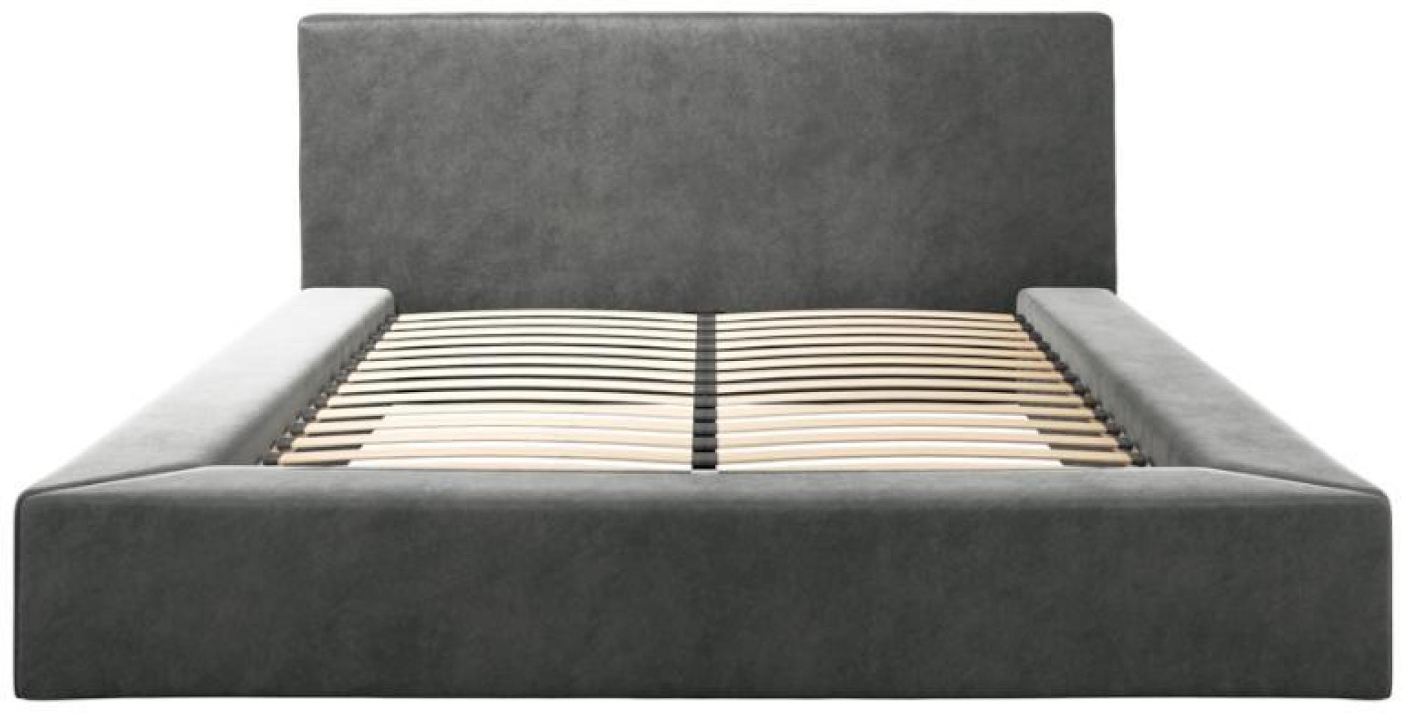 Product photograph of Soho Dapple Grey Velvet Fabric Bed - Comes In Double And King Size Options from Choice Furniture Superstore.