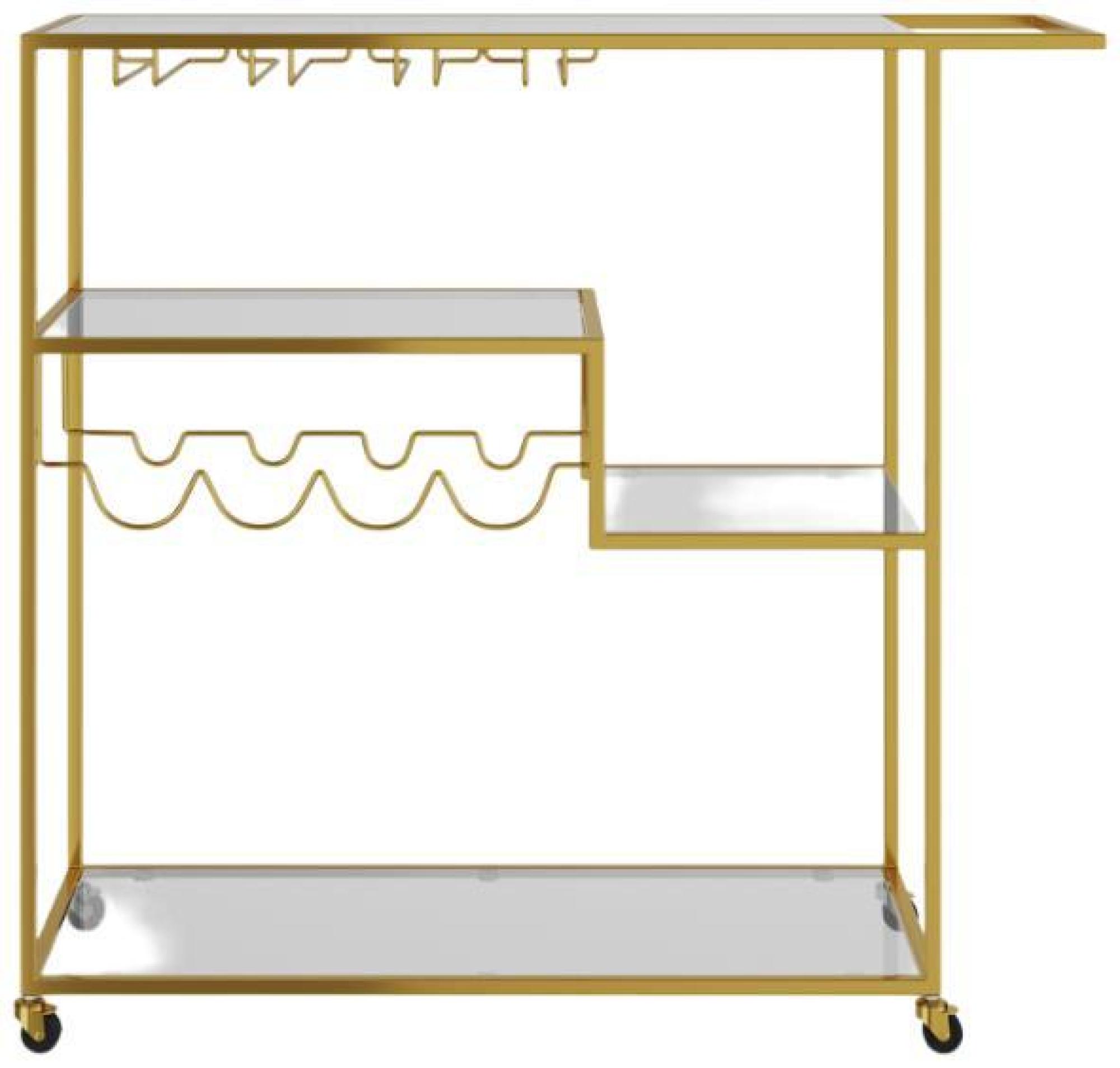 Product photograph of Porter Gold Drinks Trolley from Choice Furniture Superstore.
