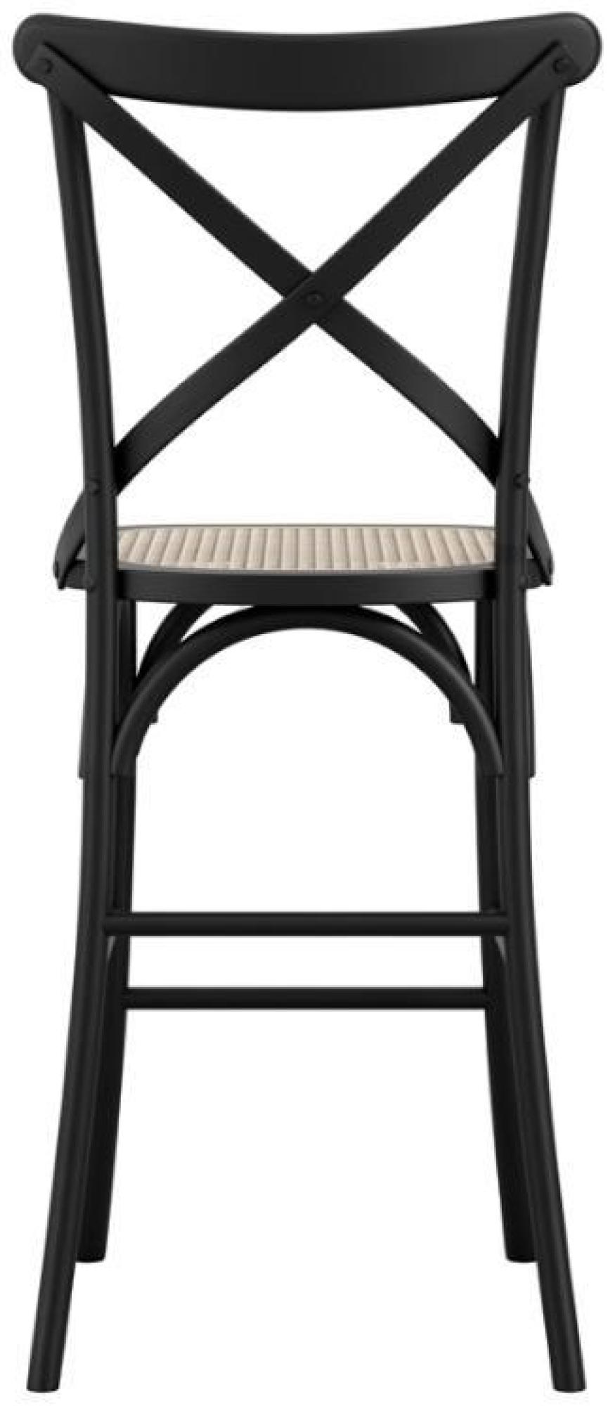 Product photograph of Set Of 2 Fitzroy Beech And Cane X Back Counter Stool from Choice Furniture Superstore.